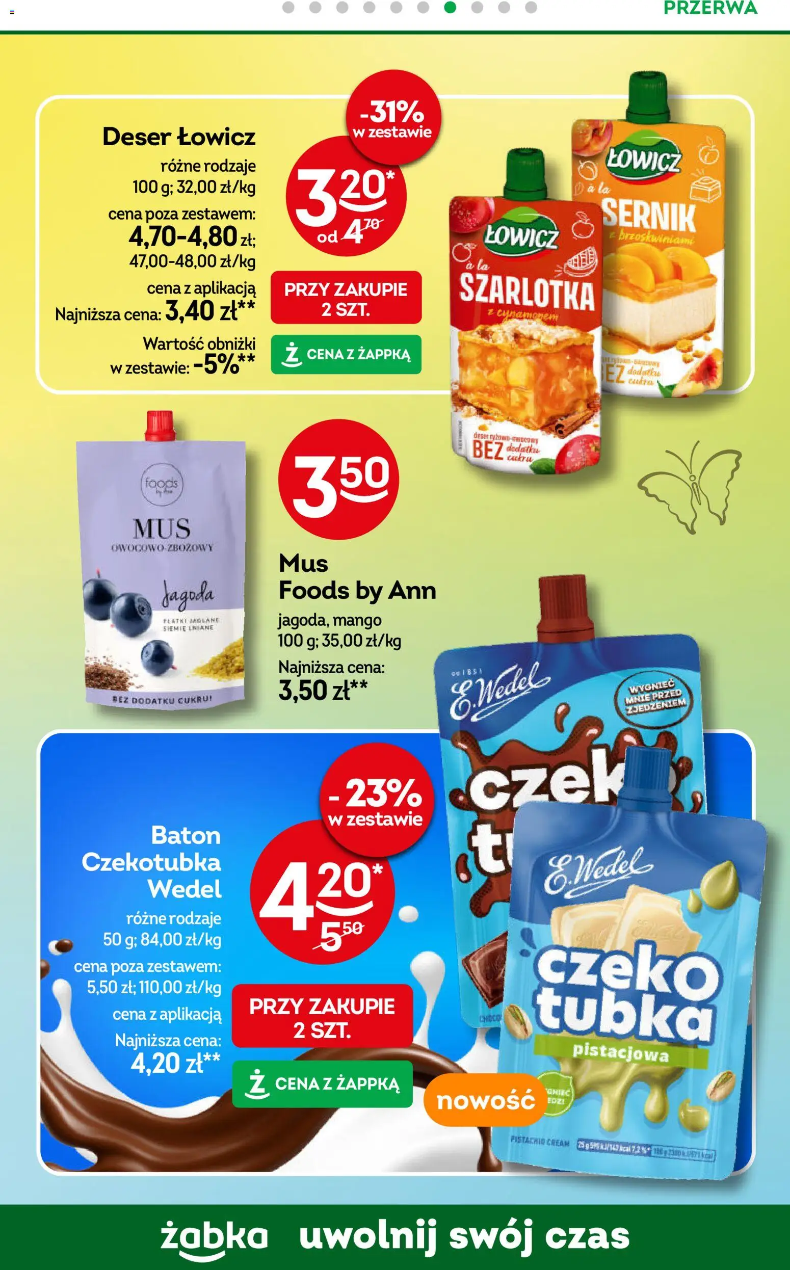 Żabka gazetka od 22.04.2026 | Strona: 78 | Produkty: Mango, Baton, Siemie lniane, Płatki