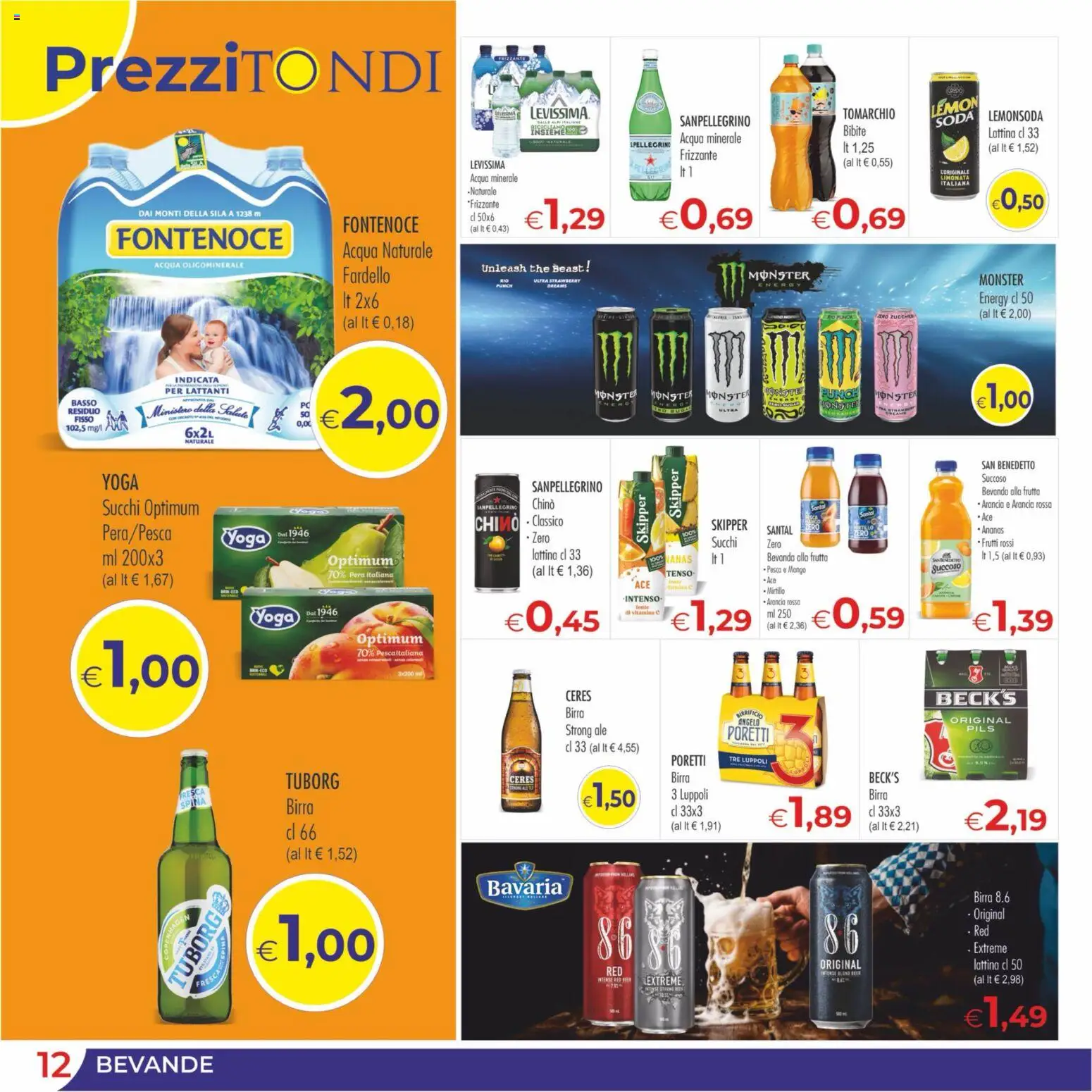 Volantino MerSi Supermercati del 21.01.2026 | Pagina: 12 | Prodotti: Frutta, Ananas, Bibite, Acqua minerale