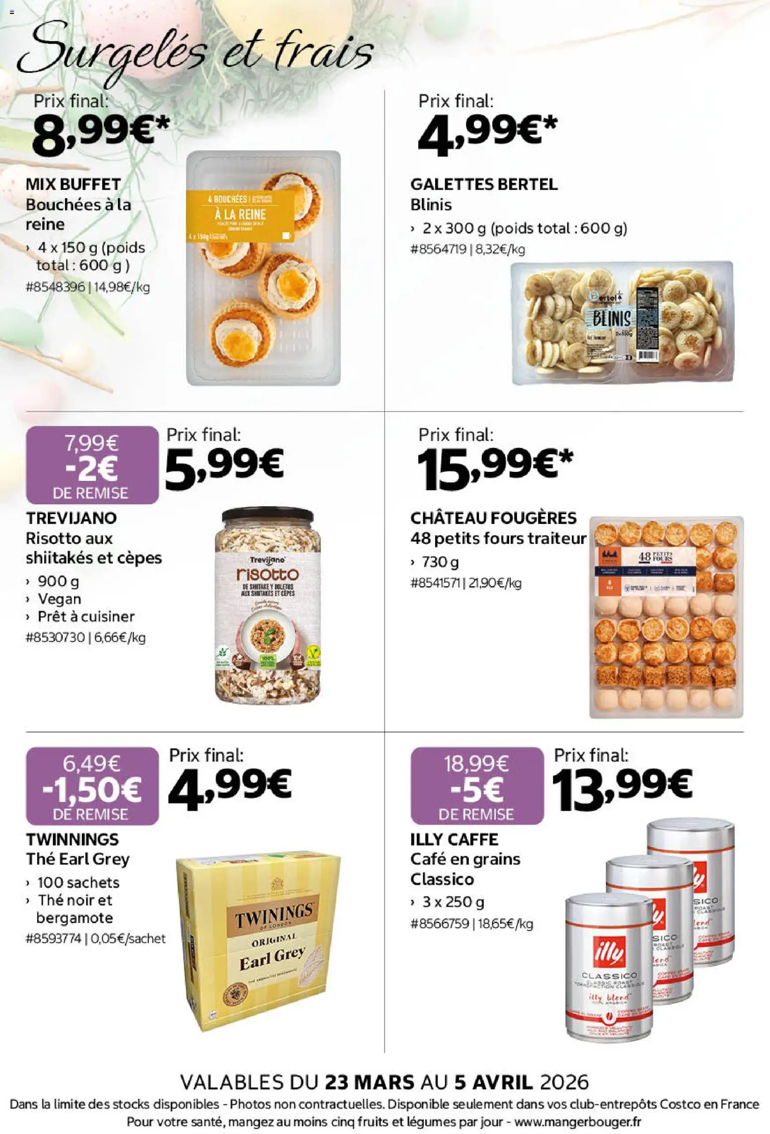 {H1} | Page: 14 | Produits: Bergamote, Café en grains, Buffet, Thé