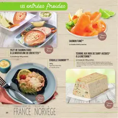 E.Leclerc - Prévisualisation de E.Leclerc Votre carte Traiteur | Clichy sous Bois valide à partir de 14.04.2025 | Page: 20 | Produits: Filet de saumon, Saumon, Noix