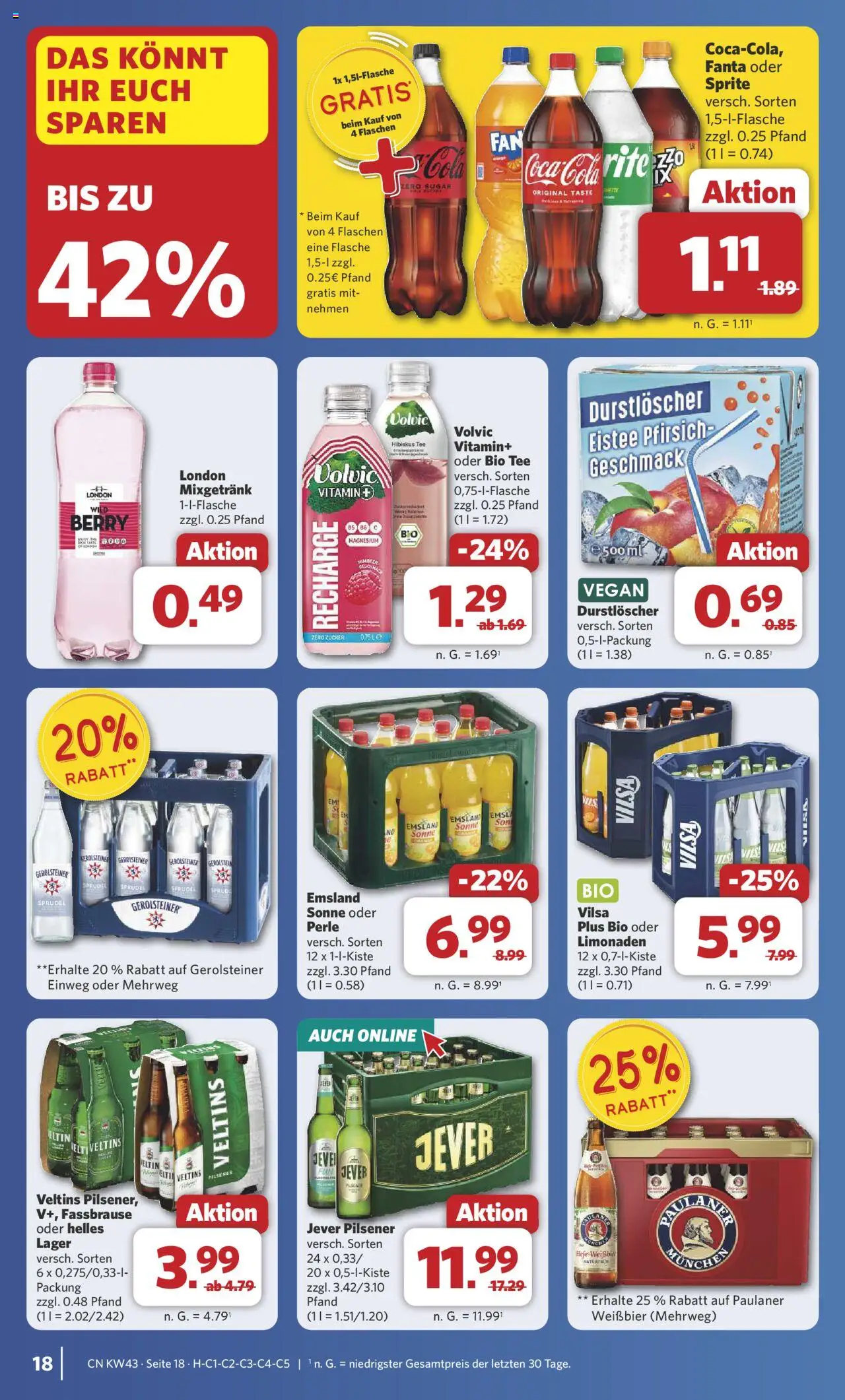 Combi Prospekt 	 – gültig ab 20.10.2025 | Seite: 23 | Produkte: Fanta, Pfirsich, Paulaner, Veltins