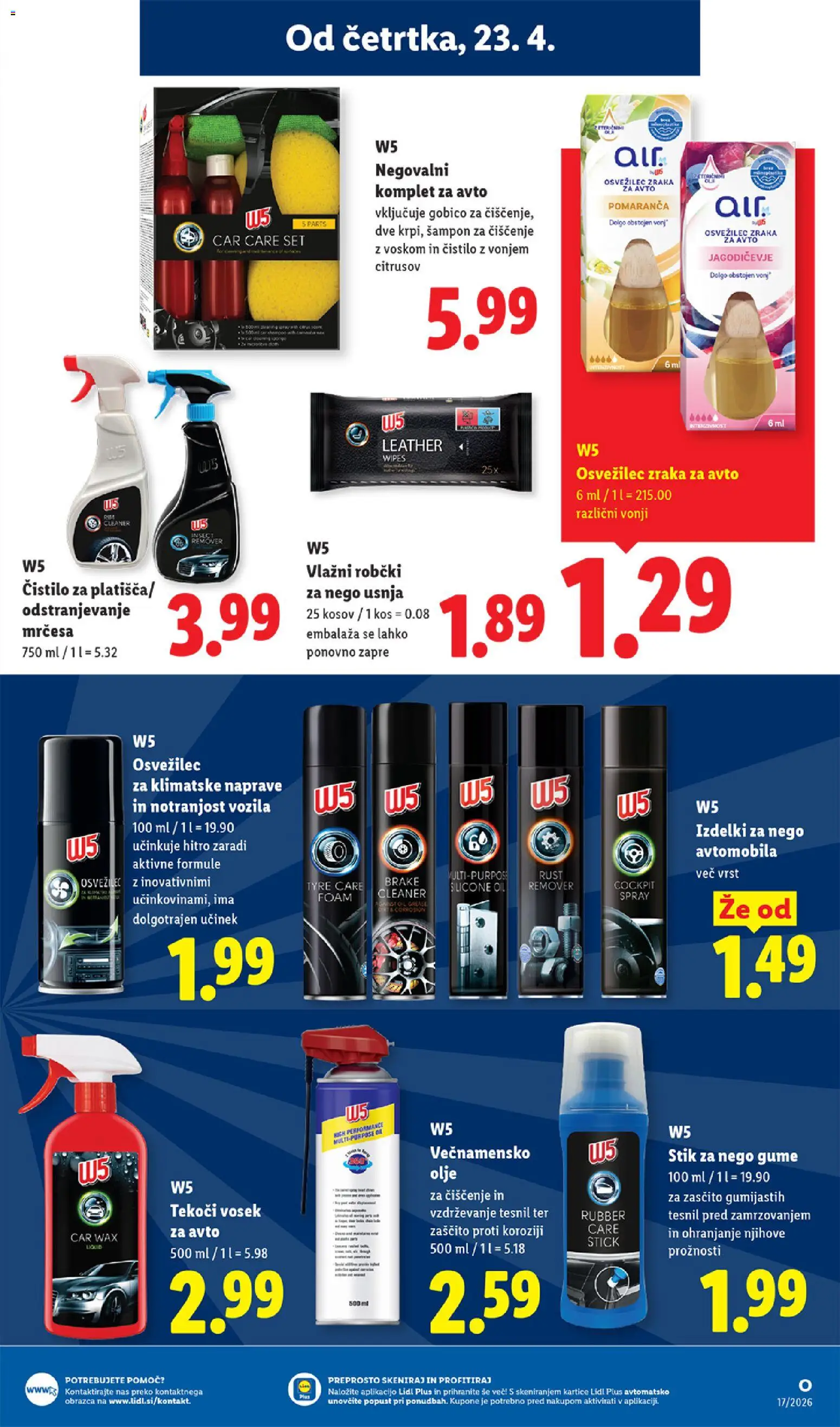 Novi Lidl katalog ponudbe – veljaven od 23.04.2026 | Stran: 19 | Izdelki: Robčki, Kos, Sampon, Olje