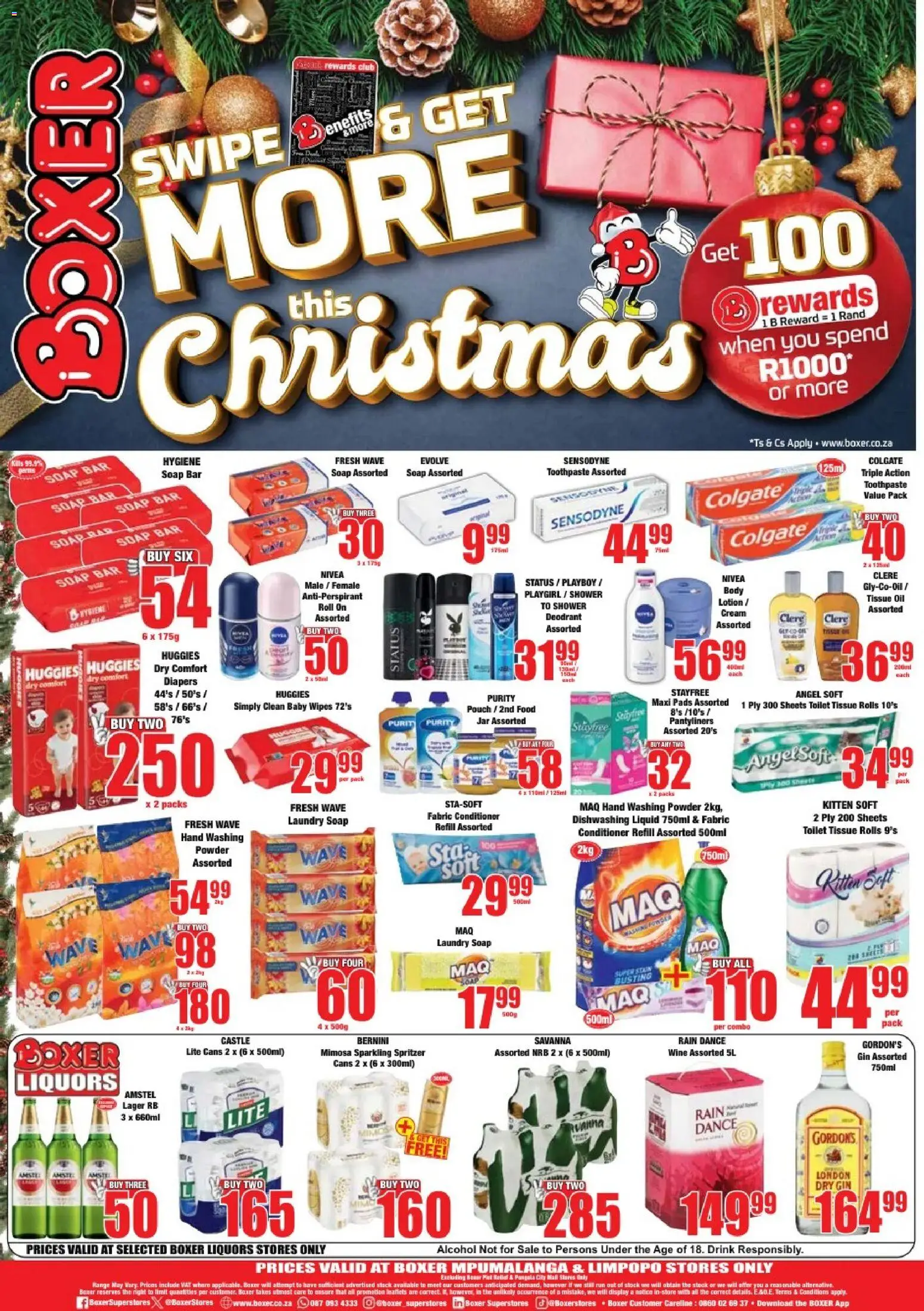 New Boxer catalogue – valid from 17.12.2025 | Page: 8 | Products: Tissue oil, Powder, Antiperspirant, Lotion