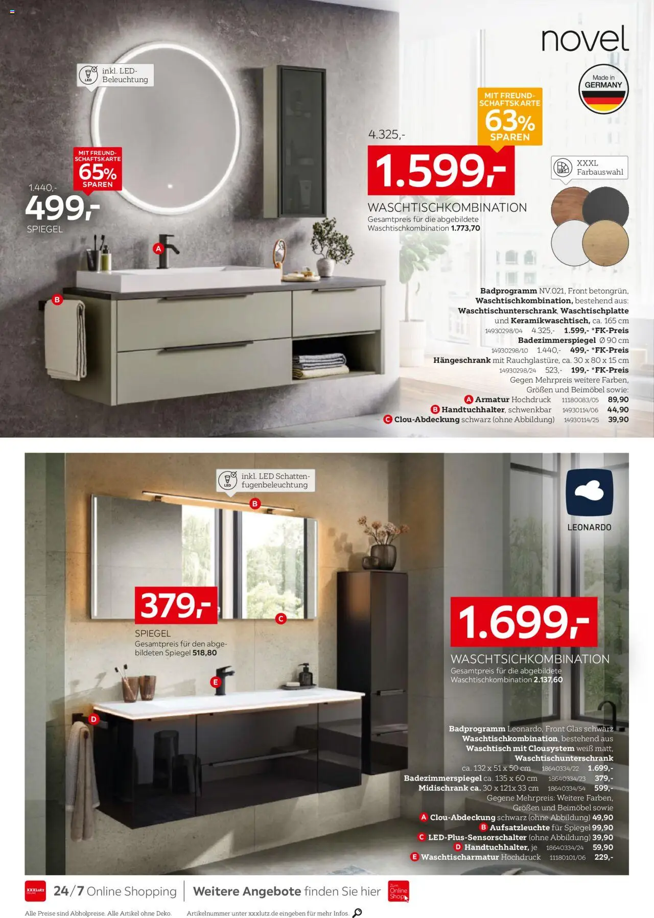 XXXL Lutz Nr. 1 bei Küchen - gültig ab dem 04.08.2025 | Seite: 28 | Produkte: Armatur, Waschtisch, Hängeschrank, Midischrank