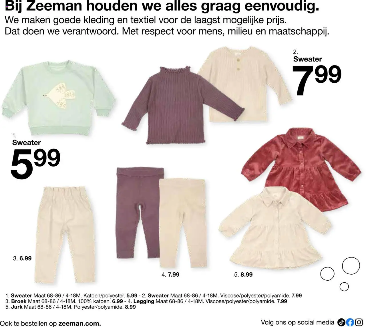  | Pagina: 26 | Producten: Sweater, Jurk, Broek, Legging