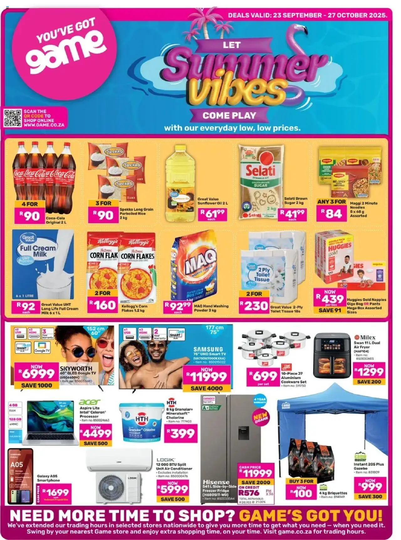 New Game catalogue – valid from 23.09.2025 | Page: 1 | Products: Pants, Fridge, Air fryer, Flakes