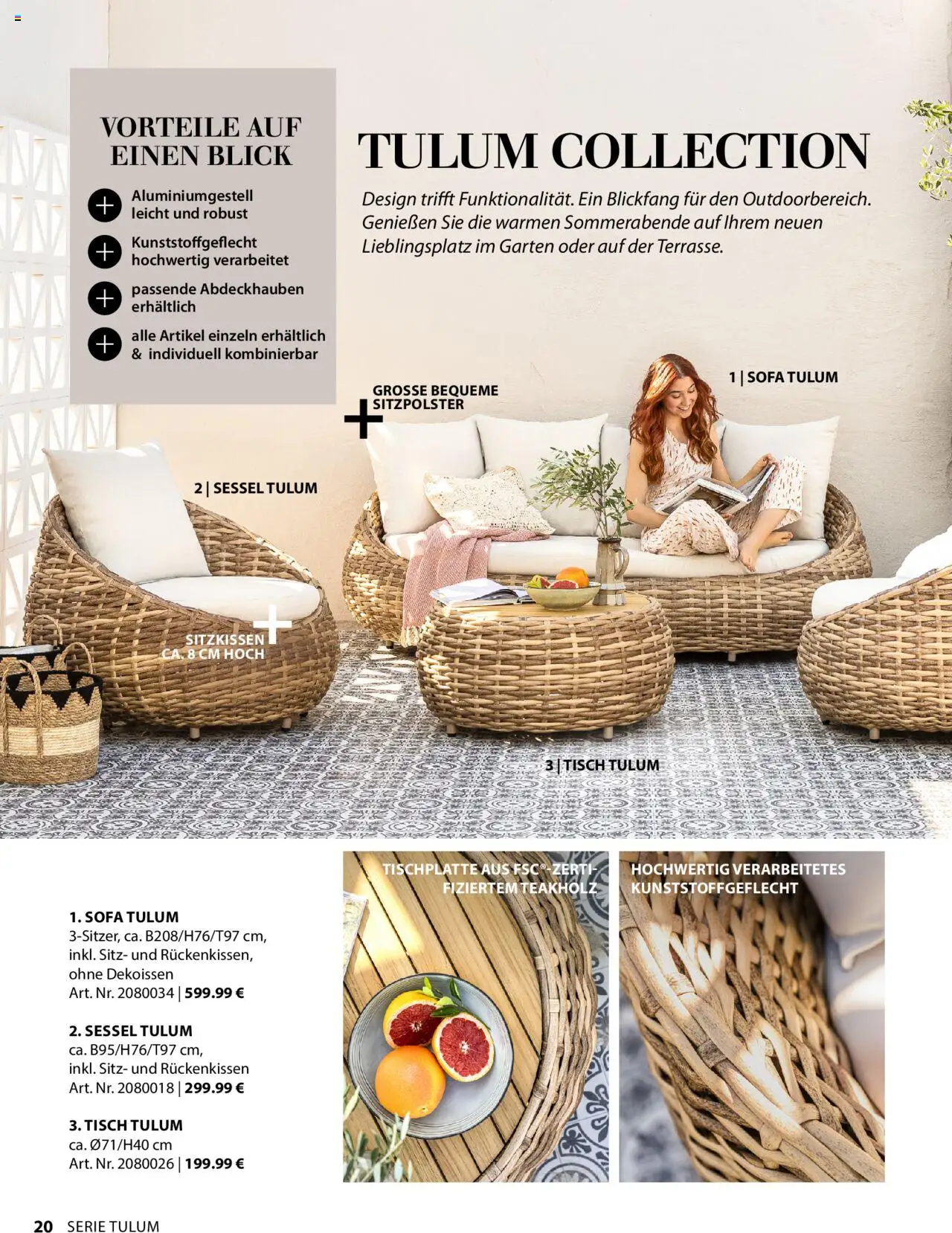 Dehner Gartenmöbel Trends 2025 gültig ab 20.01.2025 | Seite: 20 | Produkte: Sofa, Sessel, Tisch