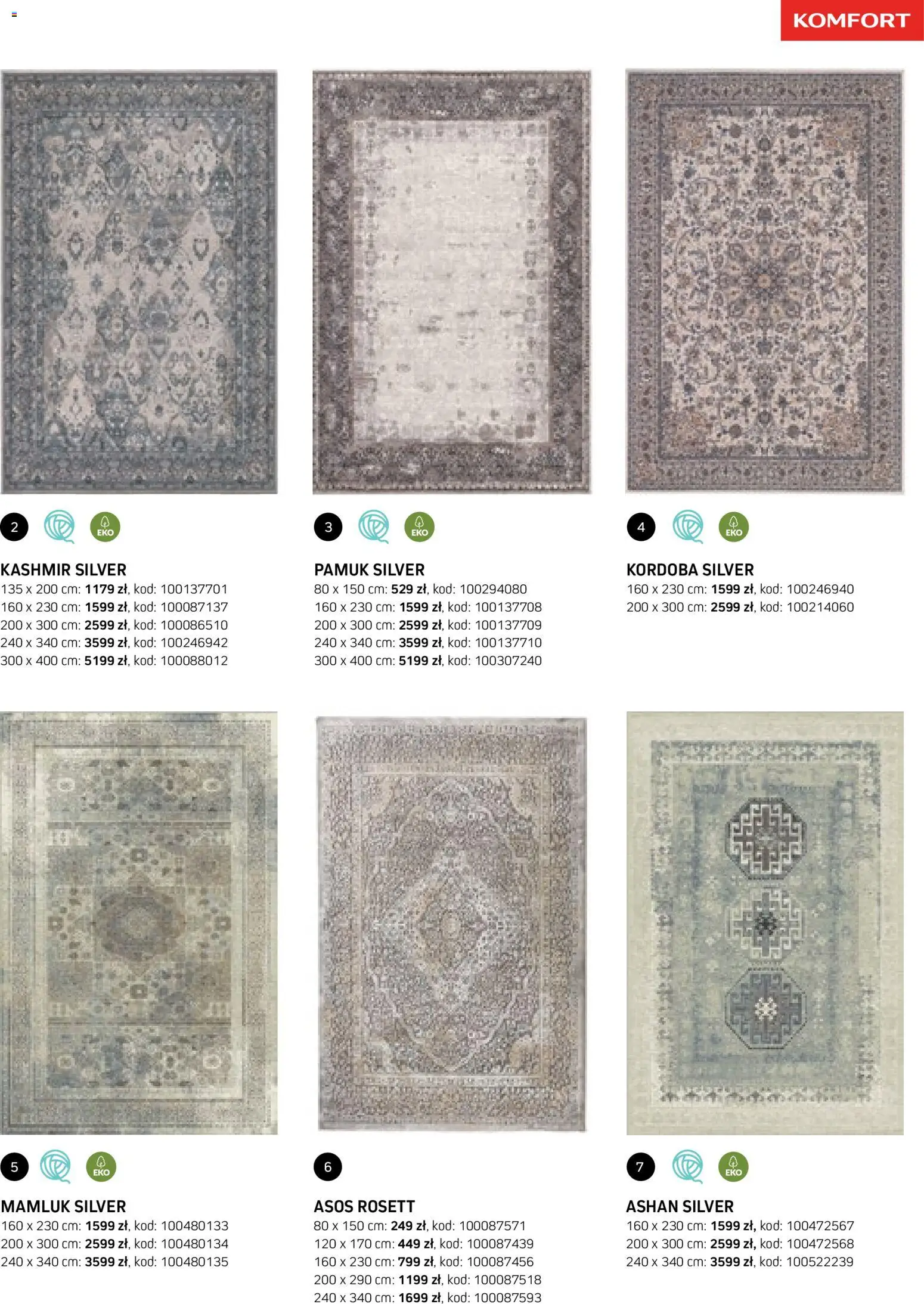 Komfort gazetka - Katalog dywanów od 17.03.2026 | Strona: 63