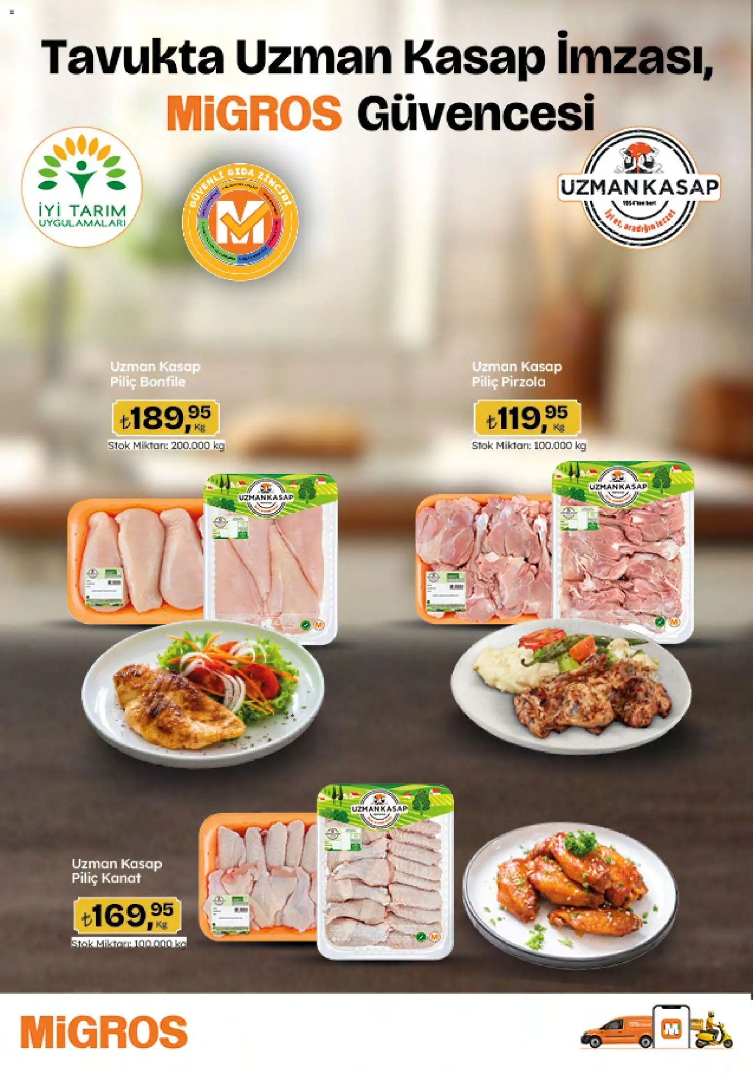 Migros Katalog - 5M Migroskop Dijital - 08.01.2026 tarihinden itibaren geçerlidir | Sayfa: 15 | Ürünler: Piliç, Piliç bonfile, Pirzola