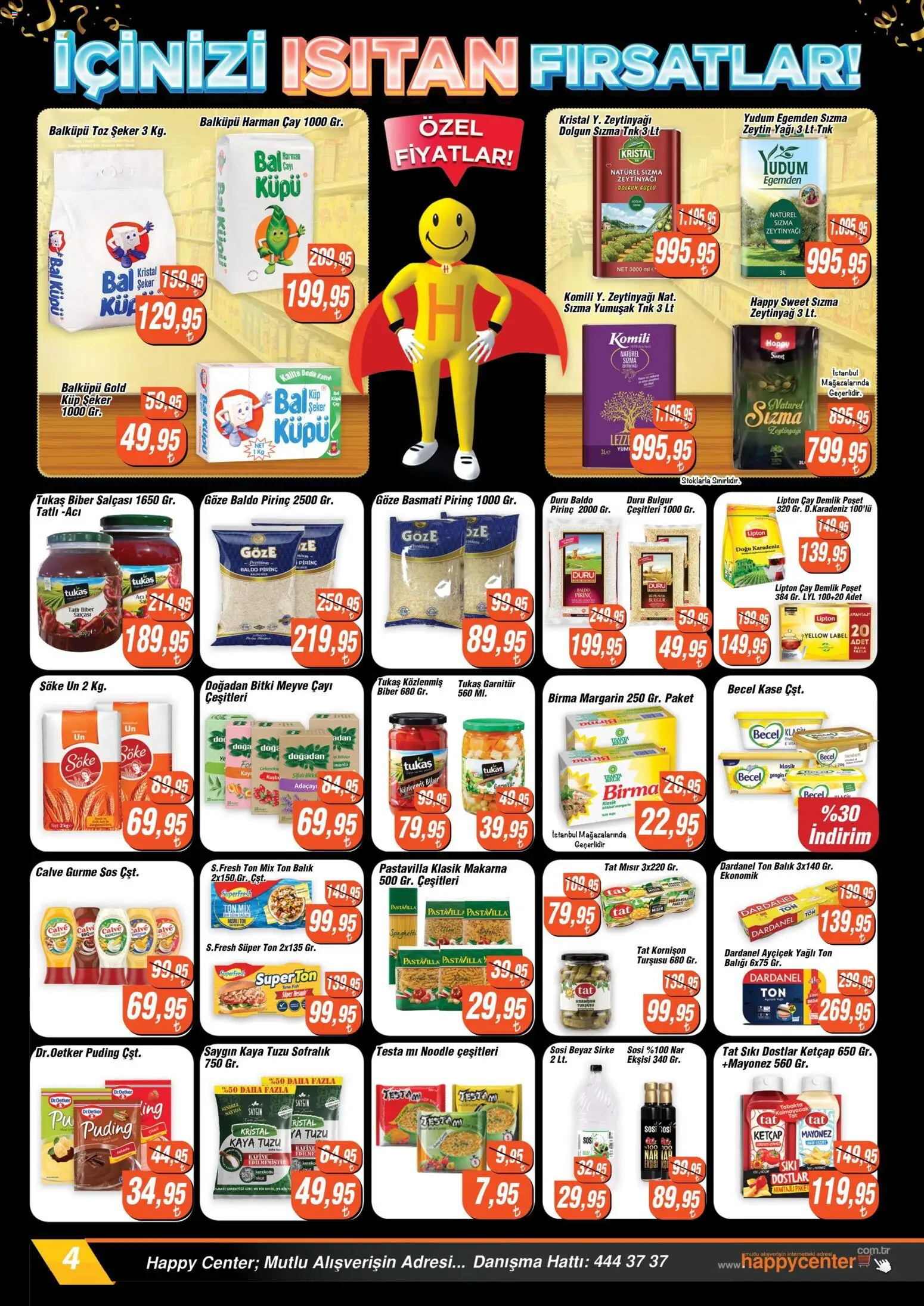 Happy Center Katalog - 07.01.2026 tarihinden itibaren geçerlidir | Sayfa: 4 | Ürünler: Kahve, Domates, Çay, Ocak
