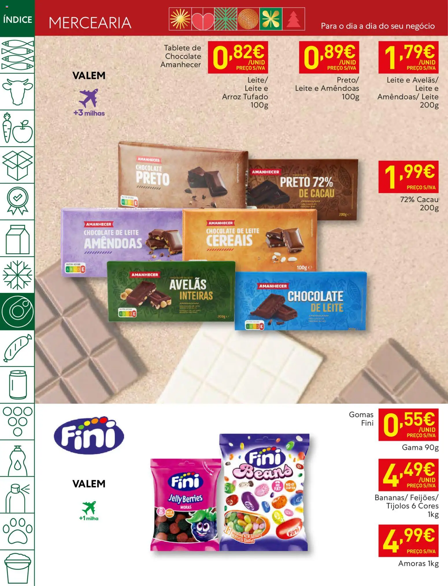 Recheio folheto │ válido de 09.12.2025 | Página: 24 | Produtos: Tijolos, Chocolate, Cereais, Amoras