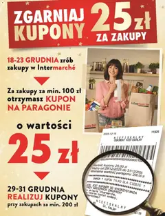 Pogląd oferty "Intermarche Konkurs - Zgarniaj kupony 25 zł za zakupy" - ważna od 18.12.2025