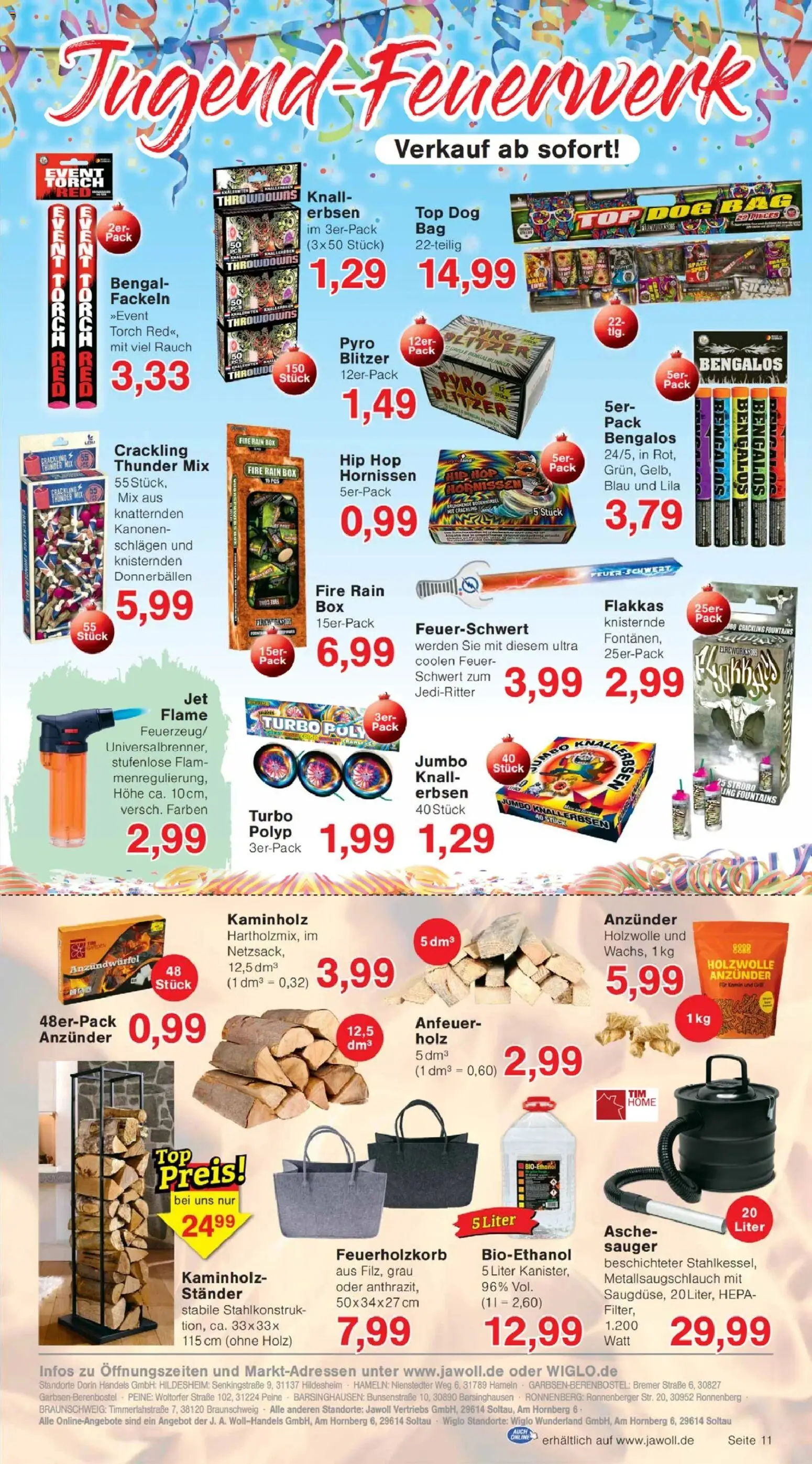 Jawoll Prospekt – gültig ab 08.12.2025 | Seite: 15 | Produkte: Top, Kamin, Box, Erbsen