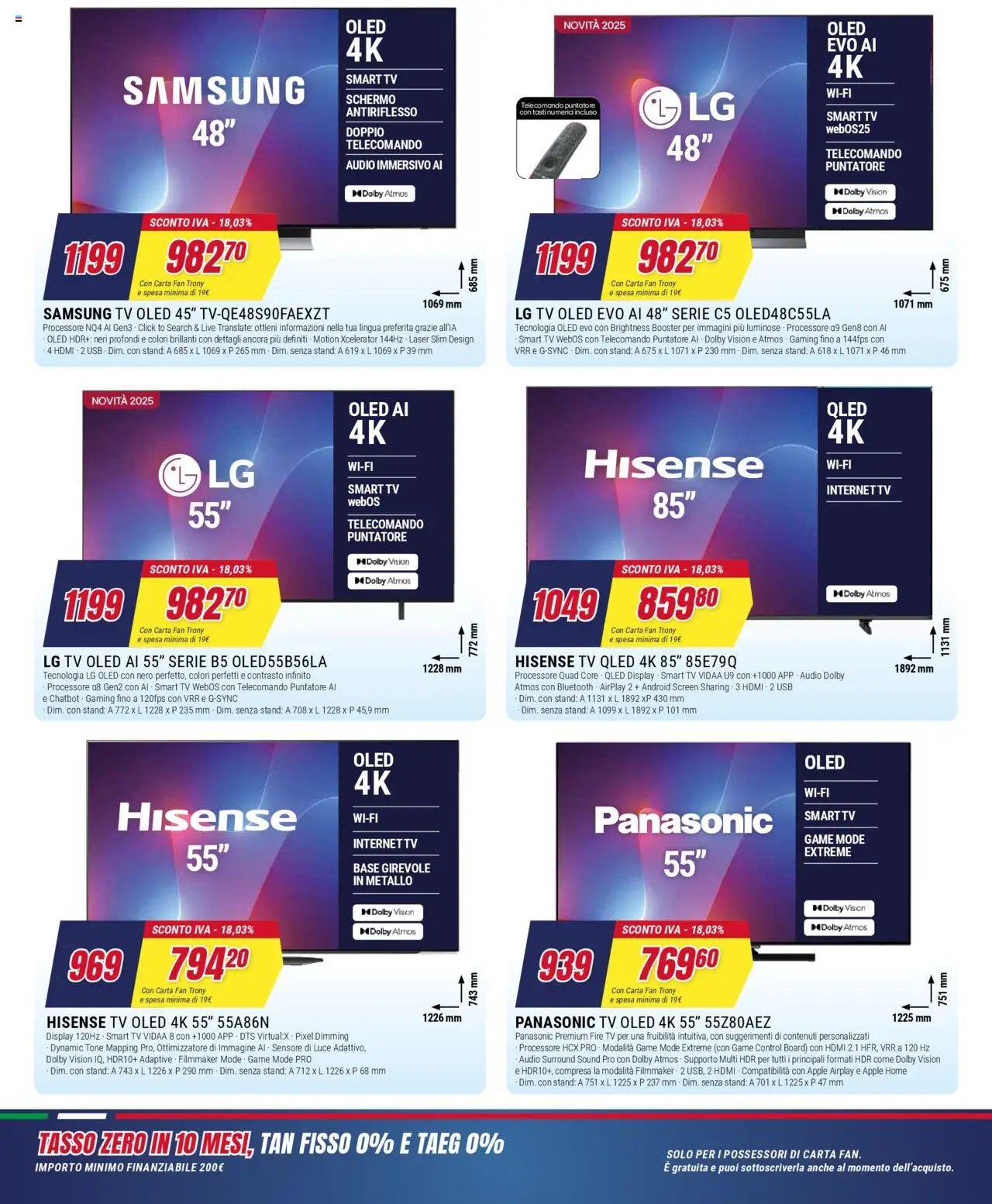 Volantino Trony del 02.10.2025 | Pagina: 4 | Prodotti: Schermo, smart TV, Fan, Samsung