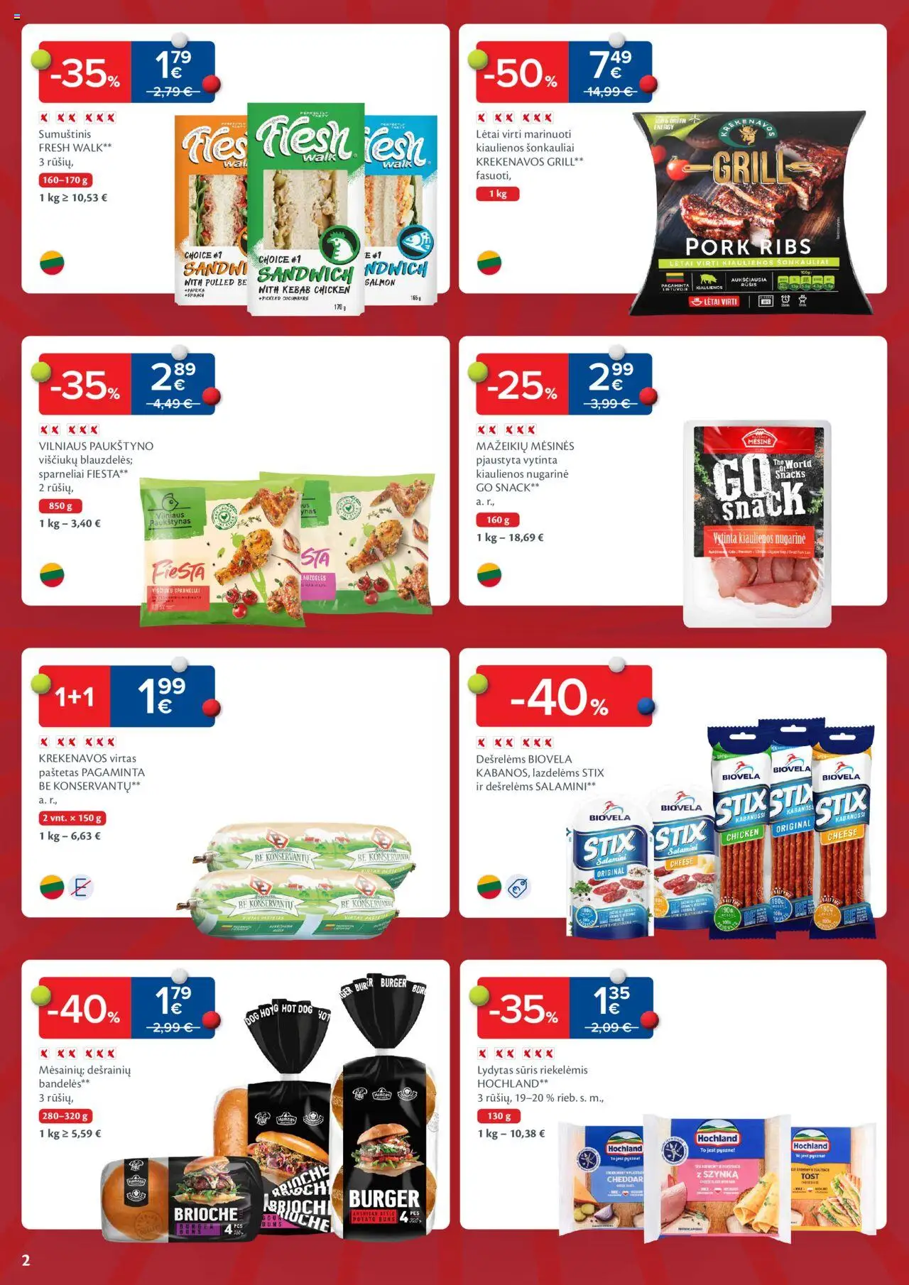 MAXIMA leidinys - Anekdotas, o ne kaina│galioja nuo 22.07.2025 | Puslapis: 2 | Prekių: Sumuštinis, Viščiukų, Sūris, Lydytas sūris