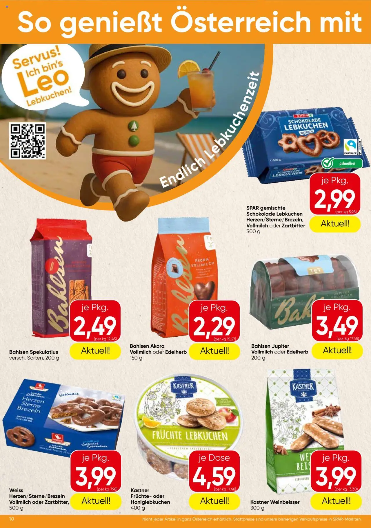 Spar Flugblatt - Burgenland gültig ab 21.08.2025 | Seite: 10 | Produkte: Schokolade