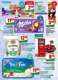Pogląd oferty "Lody na patyku Oskar, różne rodzaje, 90 ml" - ważna od 11.03.2026 | Strona: 25