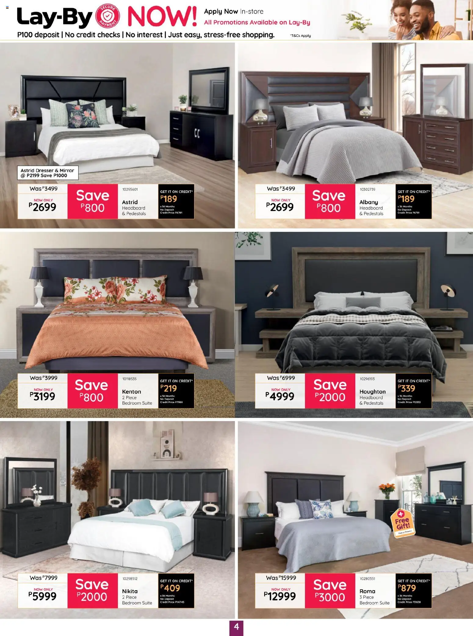 New Bradlows catalogue – valid from 19.03.2026 | Page: 4 | Products: Headboard, Mirror