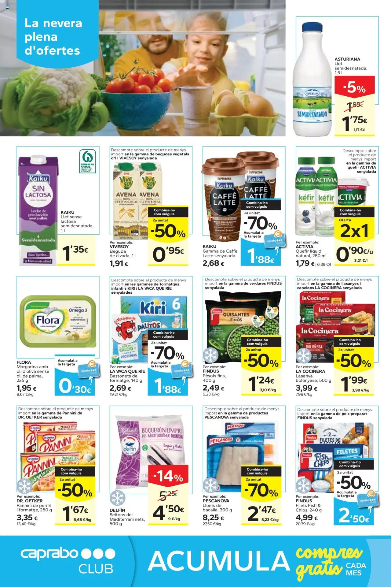 Caprabo folleto │ válido desde el 16.10.2025 | Página: 10 | Productos: Δοχείο φοντί, Leche, Jamón, Margarina