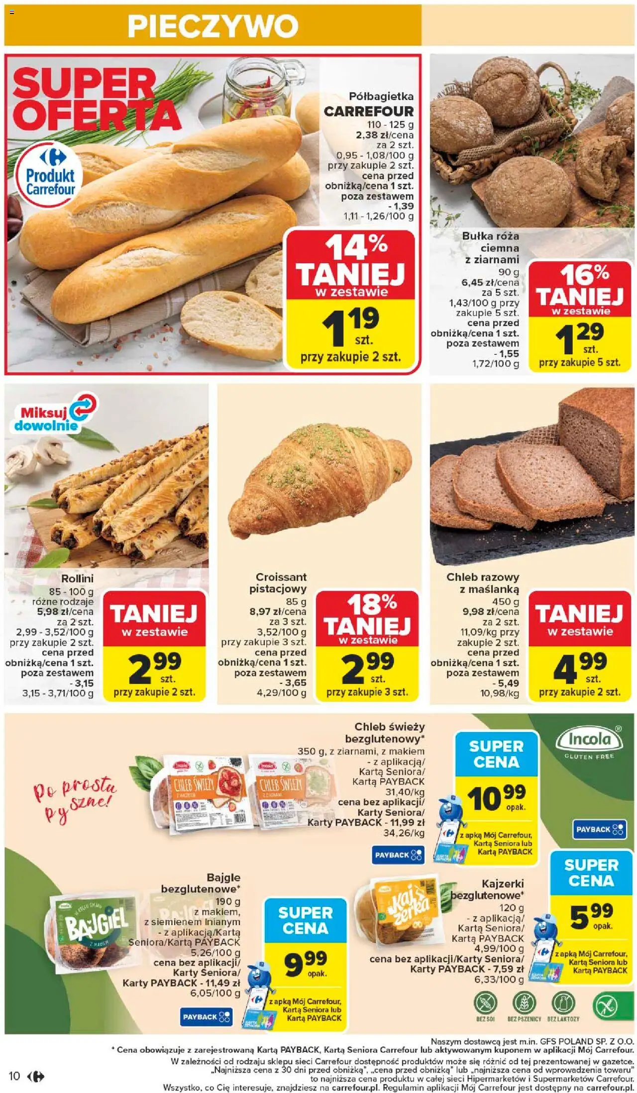 Carrefour Gazetka od 22.09.2025 | Strona: 12 | Produkty: Pieczywo, Maślanka, Bułka, Chleb