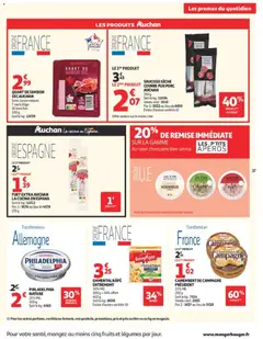 Auchan - Prévisualisation de Auchan - Chocolat Pâques hypers valide à partir de 24.03.2026 | Page: 39 | Produits: Emmental, Jambon, Saucisse, Camembert
