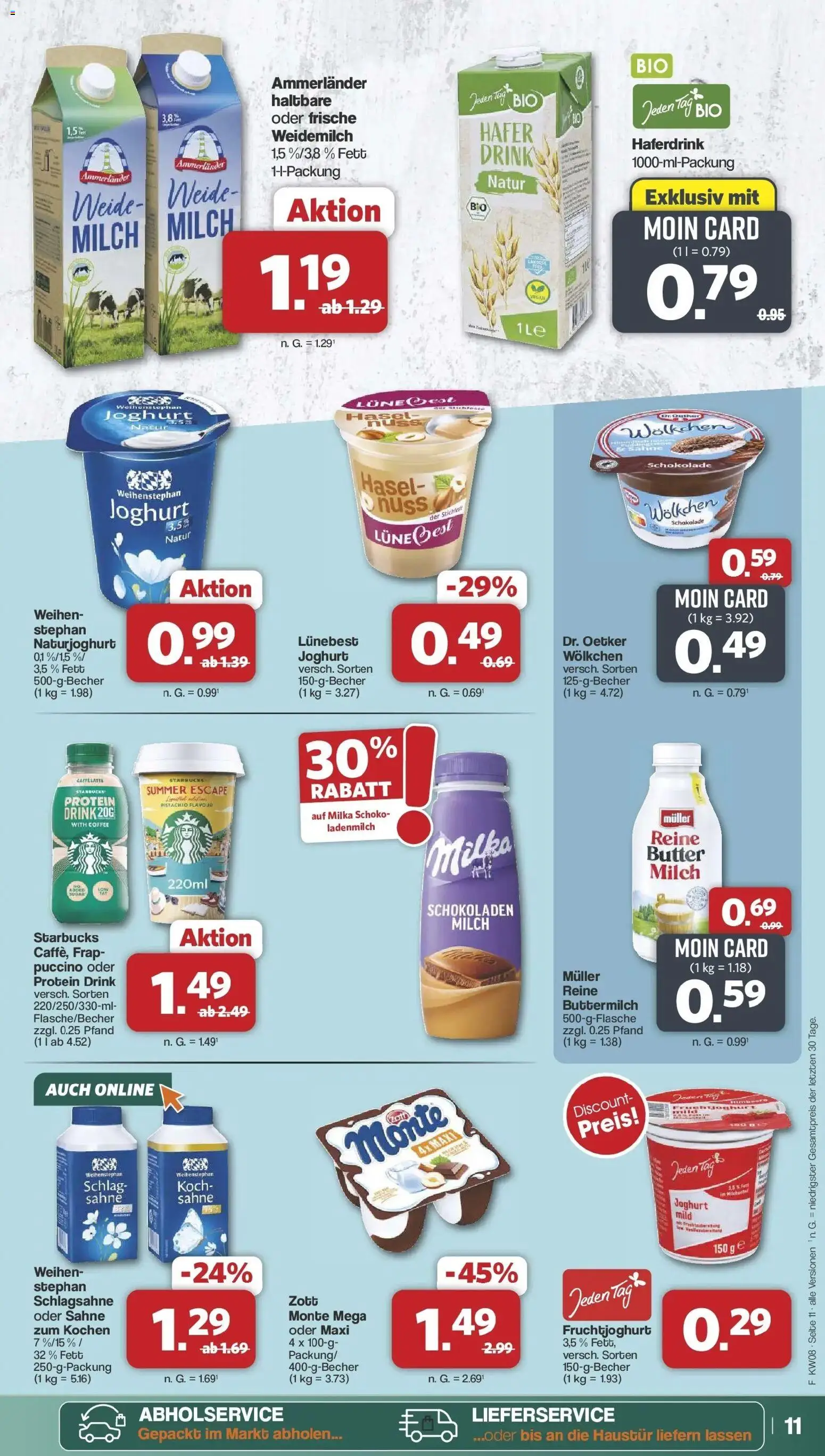 Famila Nordwest - Famila: Wochenangebote – gültig ab 16.02.2026 | Seite: 11 | Produkte: Butter, Starbucks, Haferdrink, Sahne