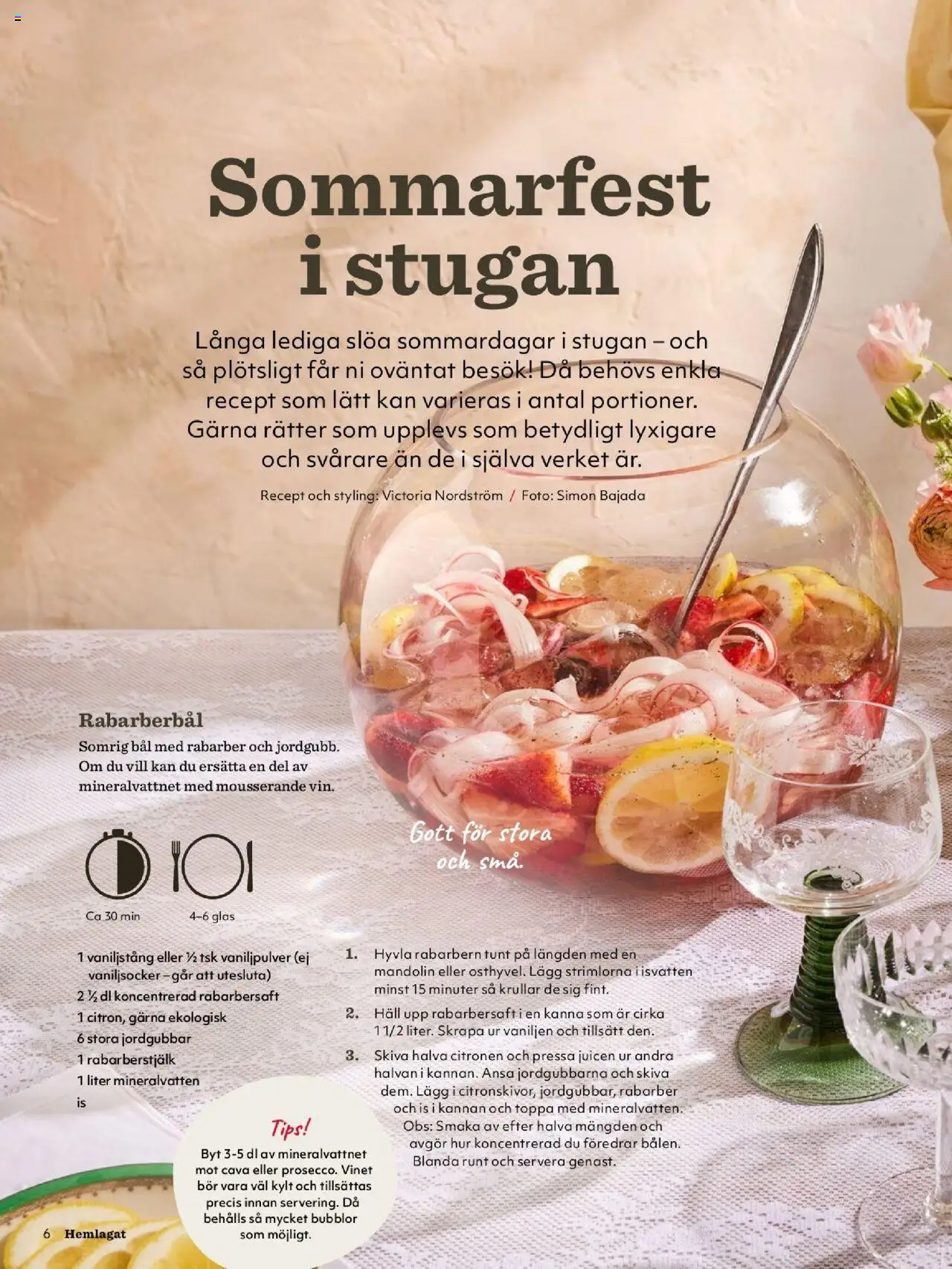Hemköp reklamblad aktuell från 01.09.2025 | Sida: 6 | Produkter: Mineralvatten, Vaniljstång, Jordgubbar, Häll
