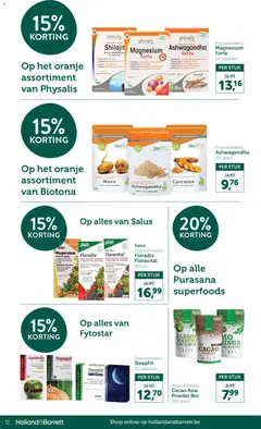 Holland & Barrett folder / publicité - Voorbeeld van een folder van Holland & Barrett, geldig van 23.03.2026 | Pagina: 12 | Producten: Gewicht, La, Bad