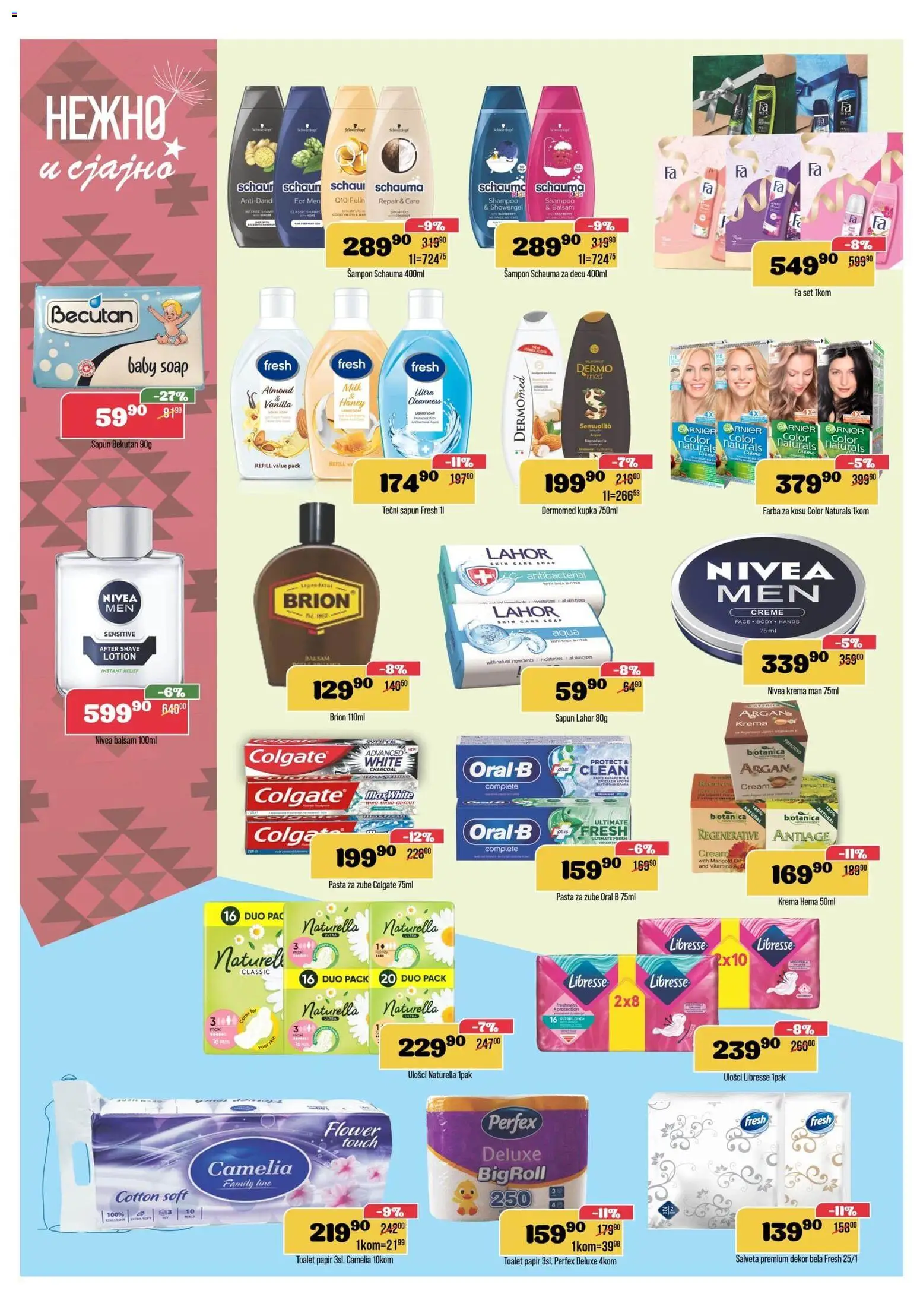 Europrom katalog - važi od 11.03.2026 | Strana: 10 | Proizvode: Tečni sapun, Toalet papir, Sapun, Pasta za zube