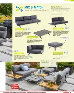 Bauhaus - Katalog - Pregled kataloga iz trgovine Bauhaus, vrijedi od 23.03.2026 | Stranica: 9 | Proizvodi: Trosjed, Vrtni stolić, Tabure, Dvosjed