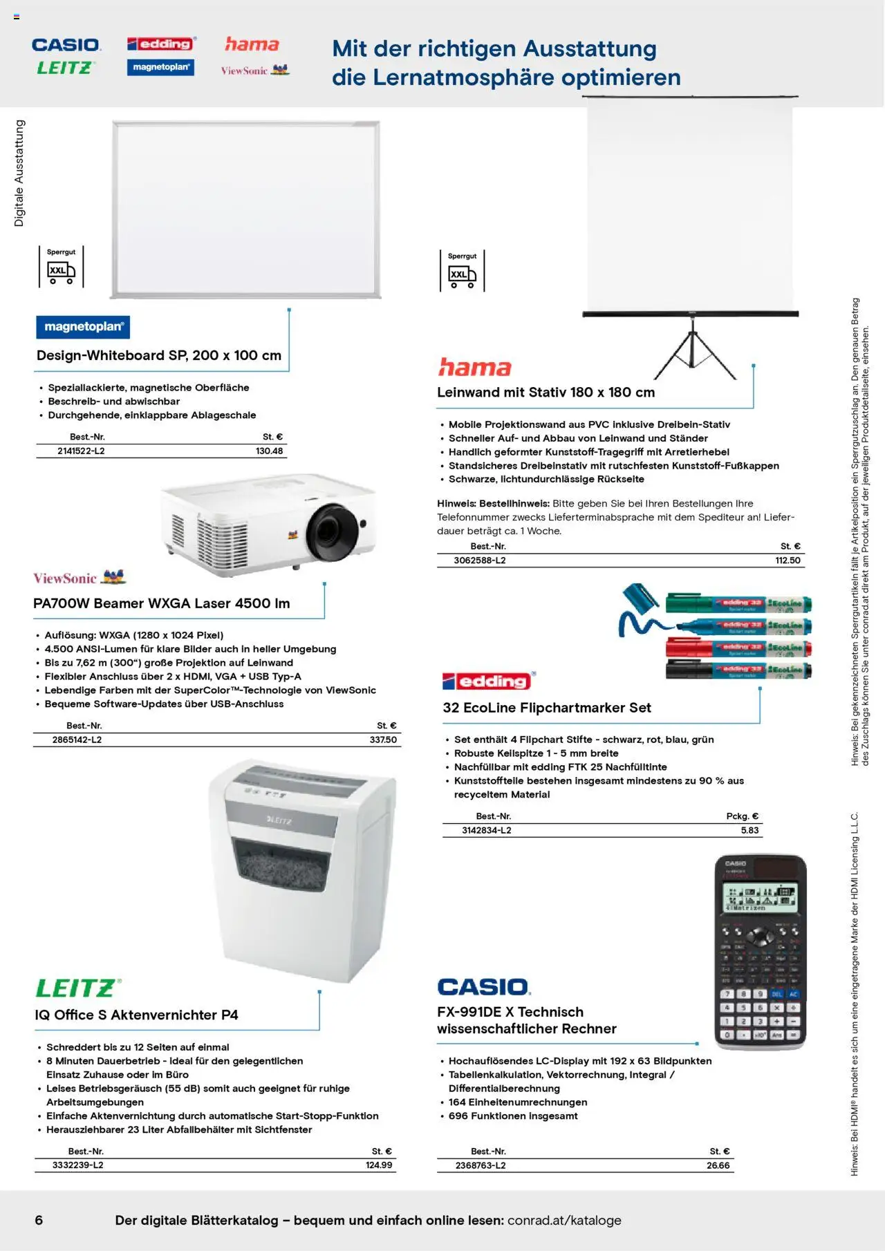 Conrad Education gültig ab 03.10.2025 | Seite: 6 | Produkte: USB, Aktenvernichter