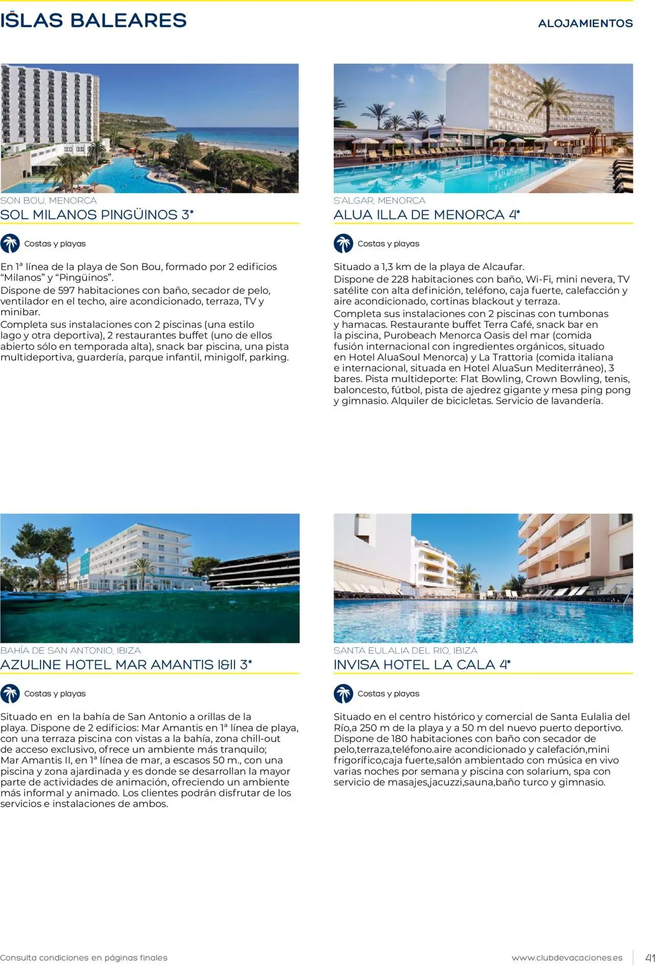 Viajes El Corte Inglés Club de Vacaciones │ válido desde el 01.01.2025 | Página: 41 | Productos: Satélite, Mesa, Caja, Baño
