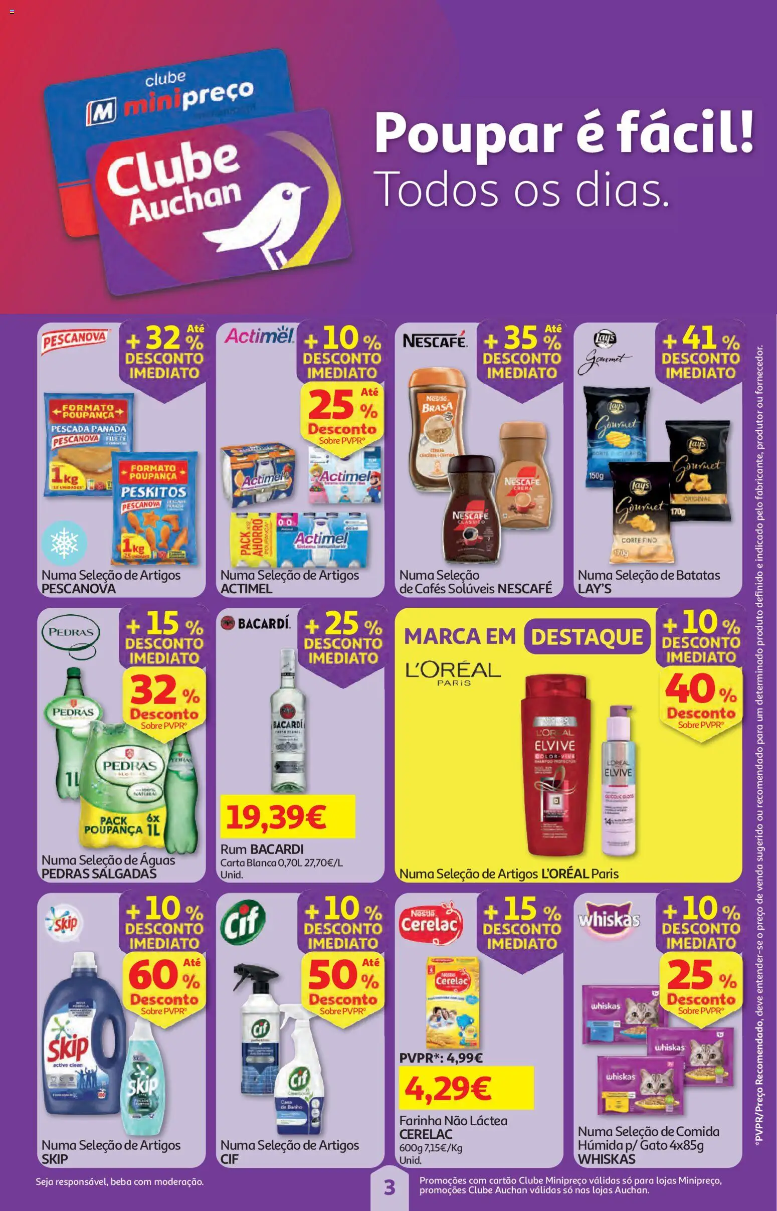 Auchan folheto │ válido de 01.01.2026 | Página: 3 | Produtos: Pescada, Rum, Nestlé