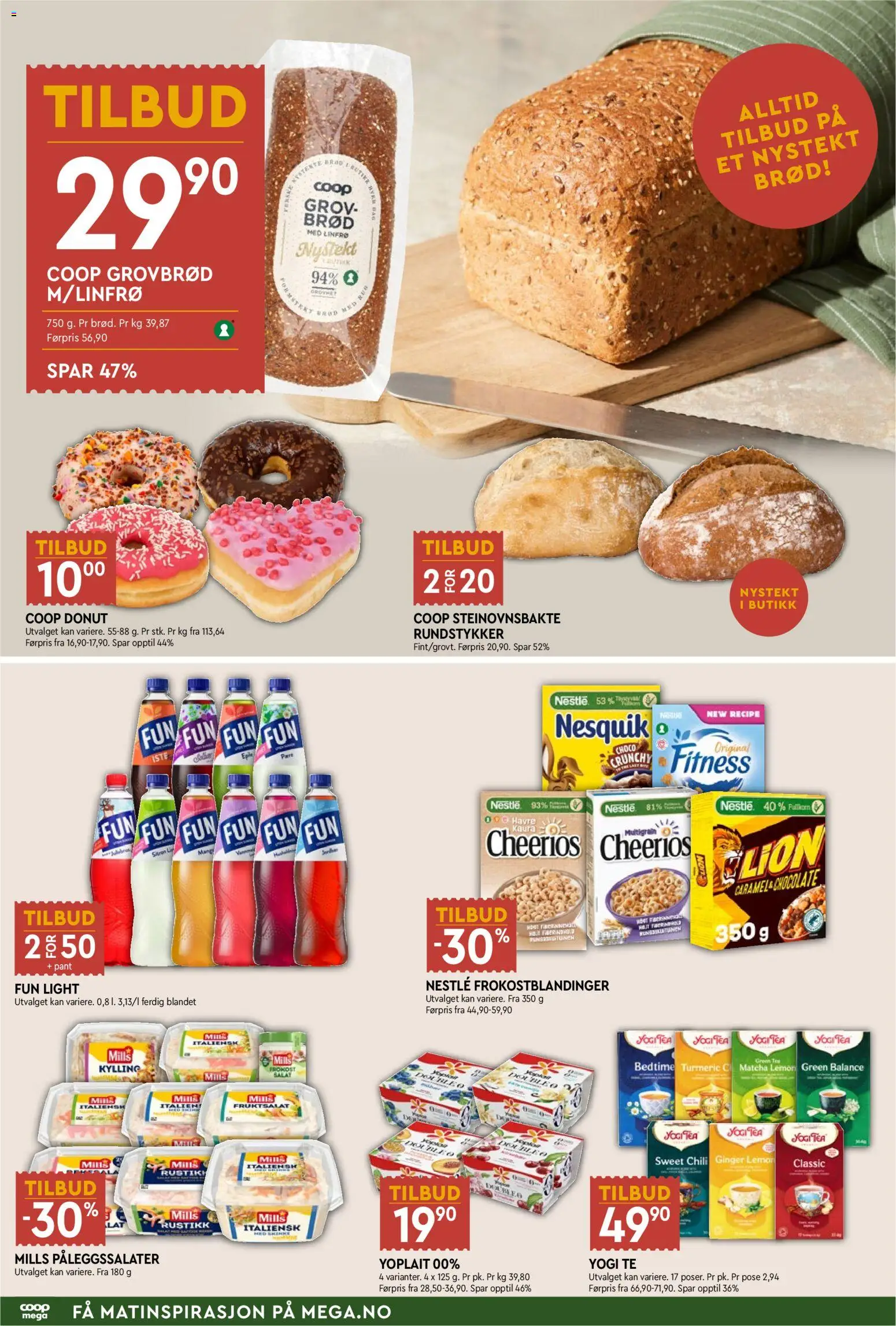 {H1} | Side: 4 | Produkter: Brød, Te, Frokostblandinger, Iste