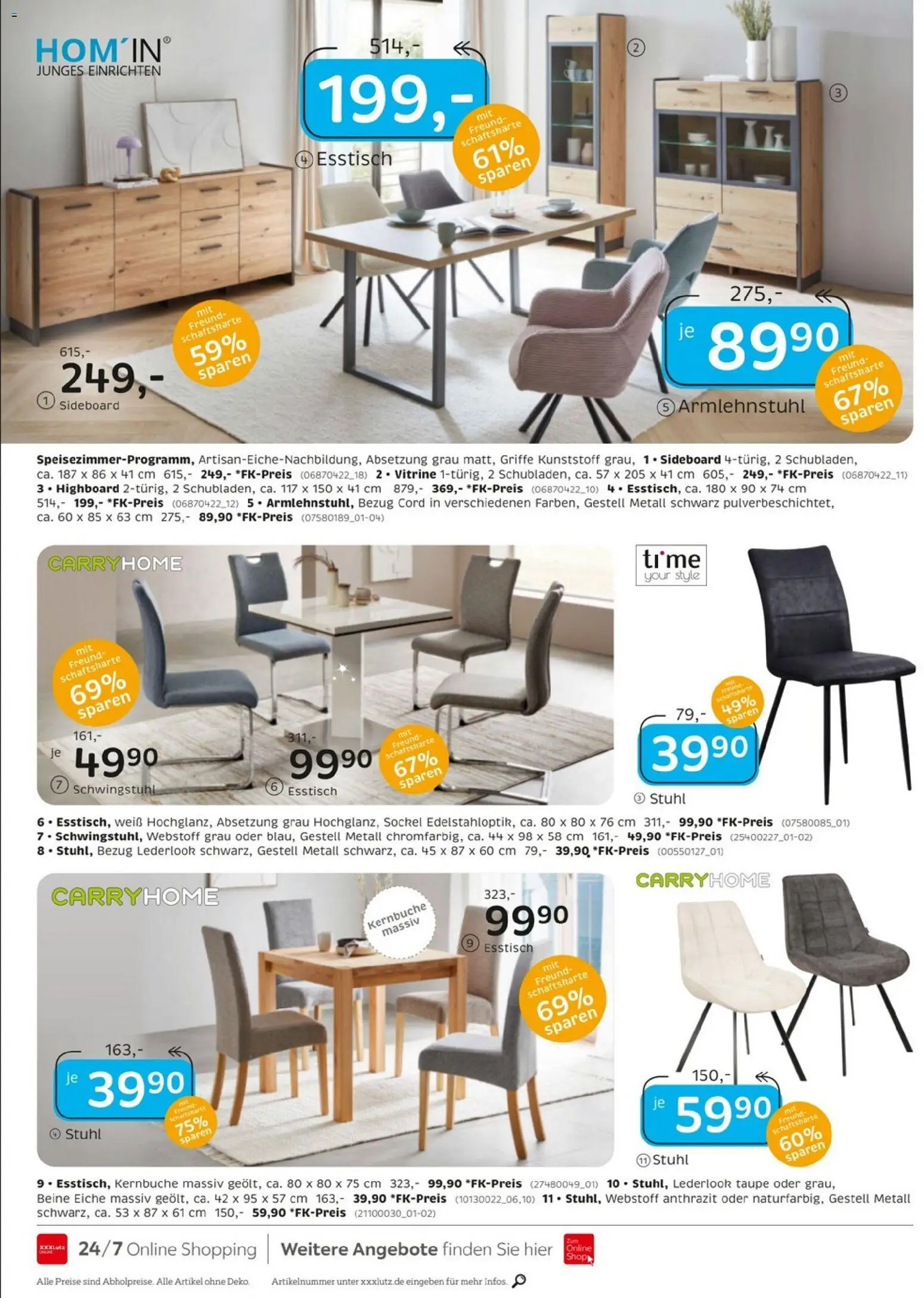 XXXL Lutz - Das Beste im Leben – gültig ab 25.01.2026 | Seite: 10 | Produkte: Sideboard, Esstisch, Stuhl