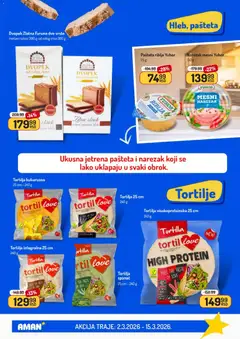 Aman katalog - pregled Aman kataloga - važi od 02.03.2026 | Strana: 25 | Proizvode: Protein, Narezak, Hleb, Pašteta