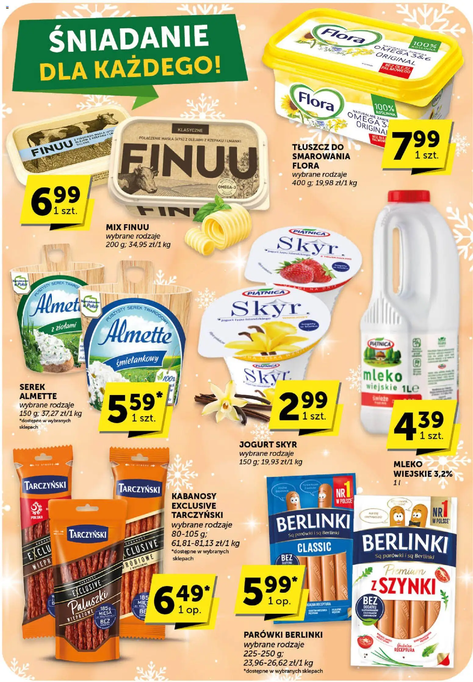Euro Sklep Gazetka - Market od 27.12.2025 | Strona: 22 | Produkty: Parówki berlinki, Serek, Mleko, Skyr