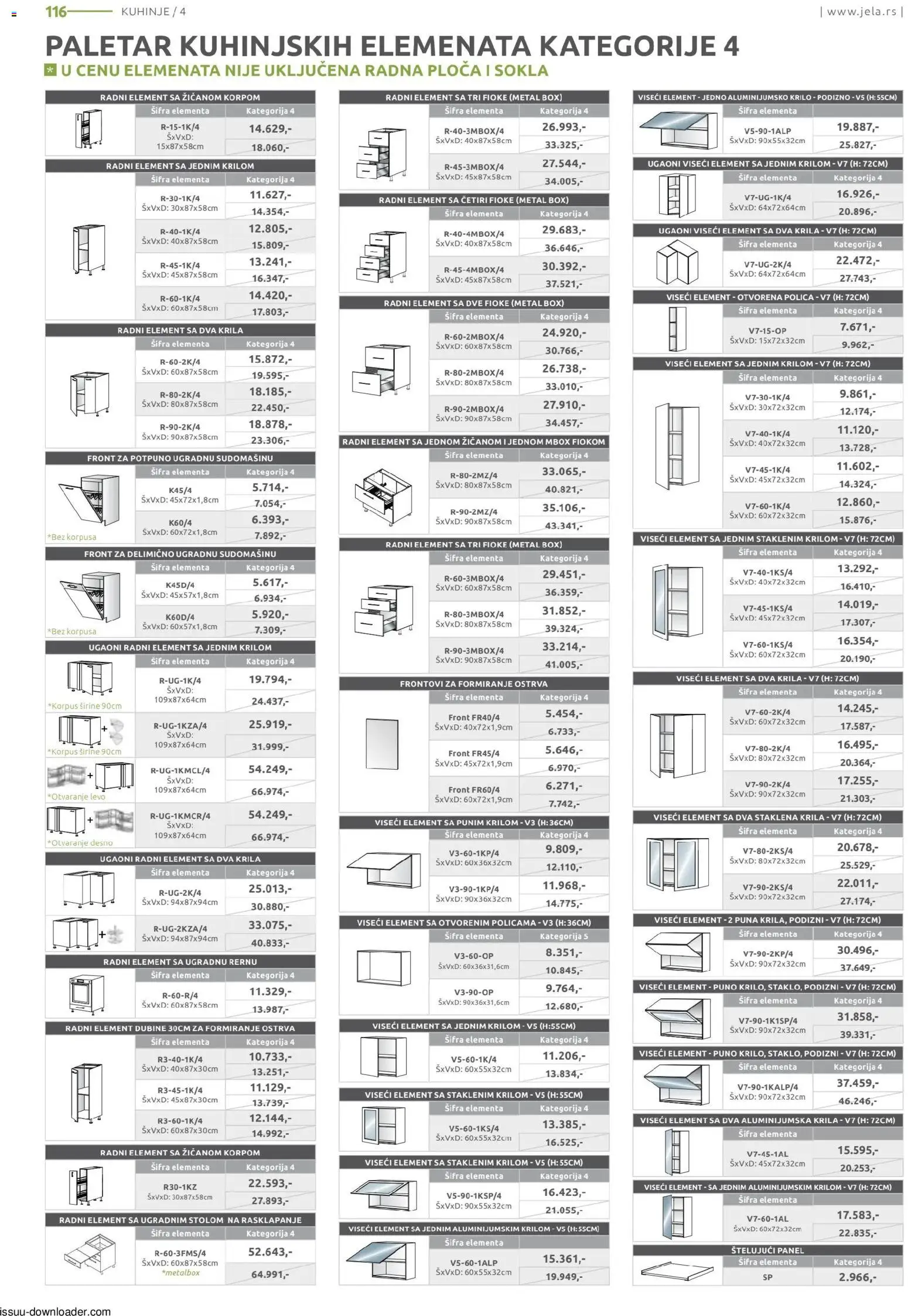 Jela katalog - važi od 09.02.2026 | Strana: 116 | Proizvode: Polica, Radna ploča