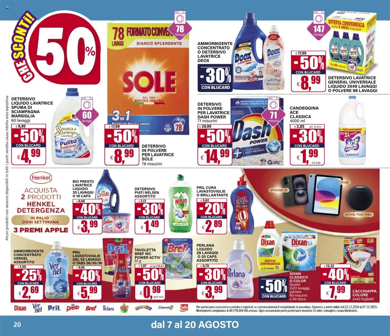 Volantino Il Gigante del 07.08.2025 | Pagina: 22 | Prodotti: Iphone, Lavatrice, Ipad, WC