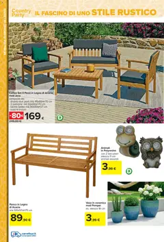 Anteprima del volantino Carrefour volantino Iper - Catalogo arredo giardino valido a partire dal 23.03.2026 | Pagina: 10 | Prodotti: Panca, Divano, Tavolo, Vaso