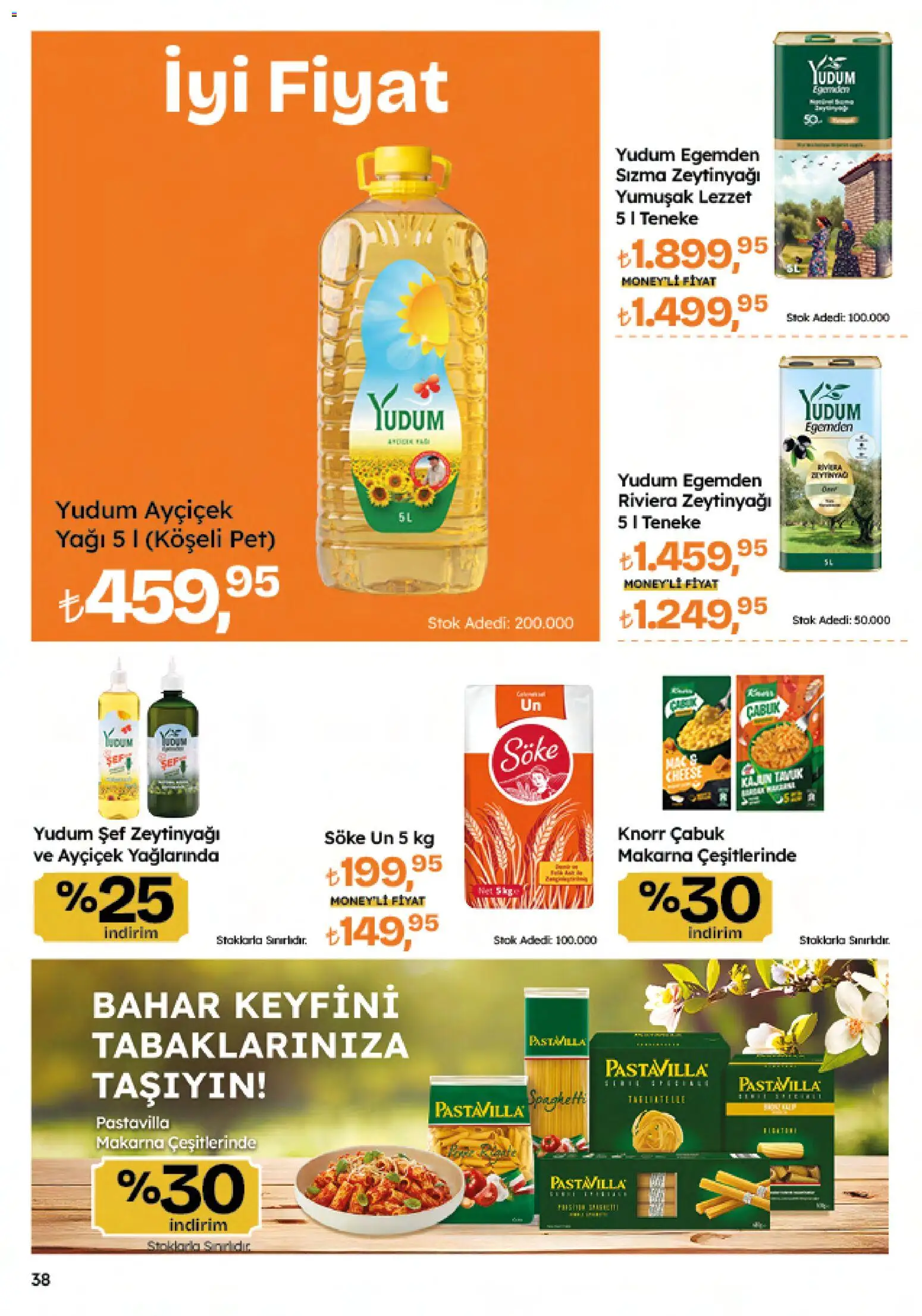 Migros Katalog - 5M Migroskop Dijital - 26.03.2026 tarihinden itibaren geçerlidir | Sayfa: 38 | Ürünler: Makarna