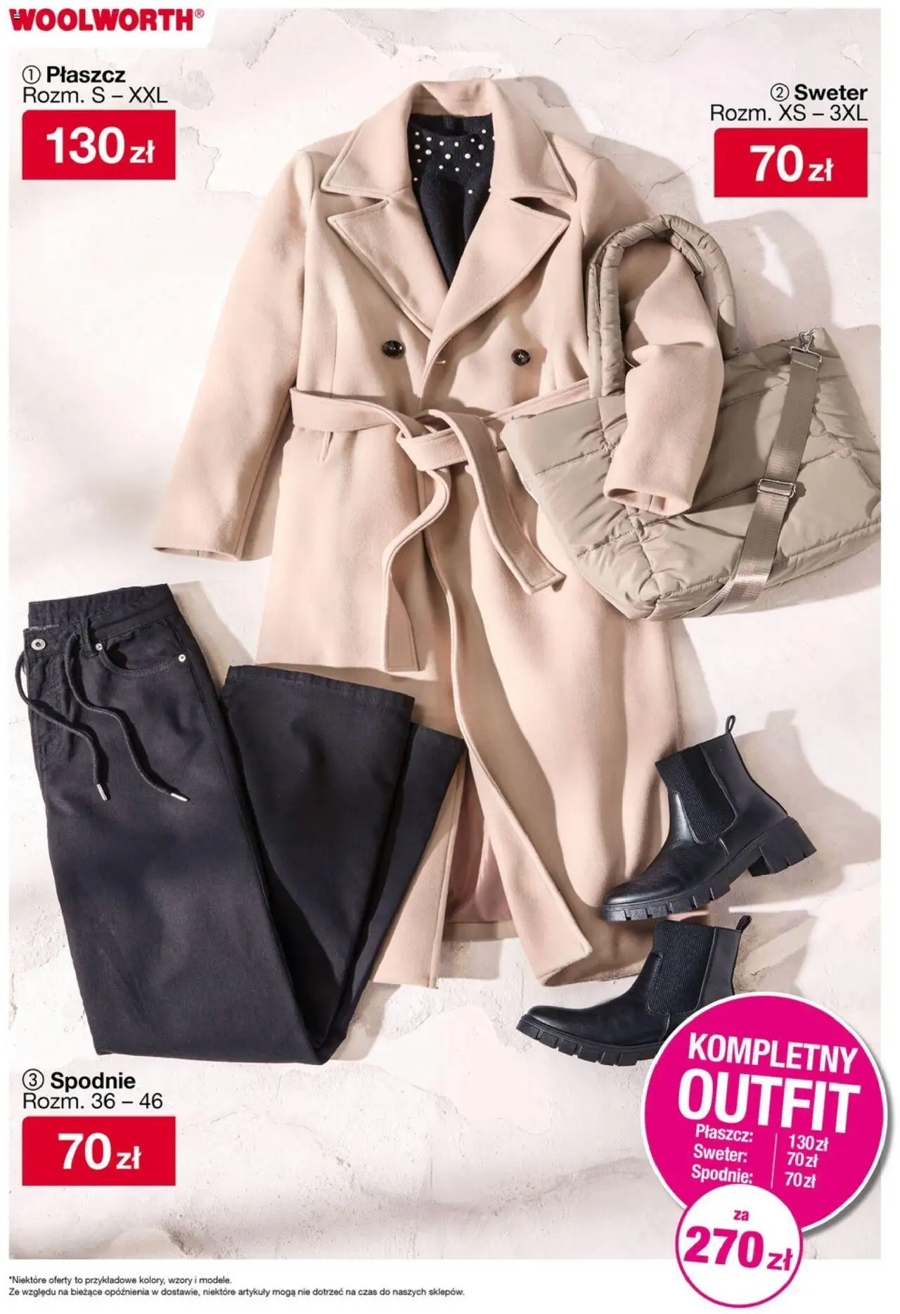 Woolworth Gazetka od 03.10.2025 | Strona: 3 | Produkty: Sweter, Płaszcz, Spodnie