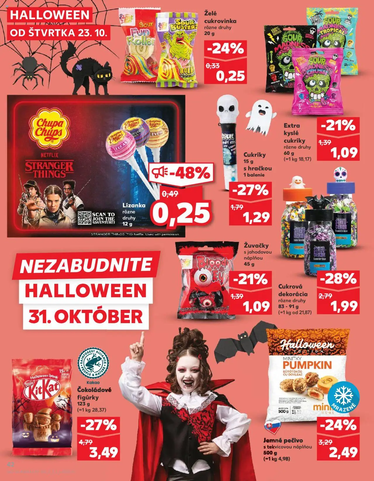 Nové Kaufland akcie – leták je platný od 23.10.2025 | Strana: 42 | Produkty: Cukríky, Kakao