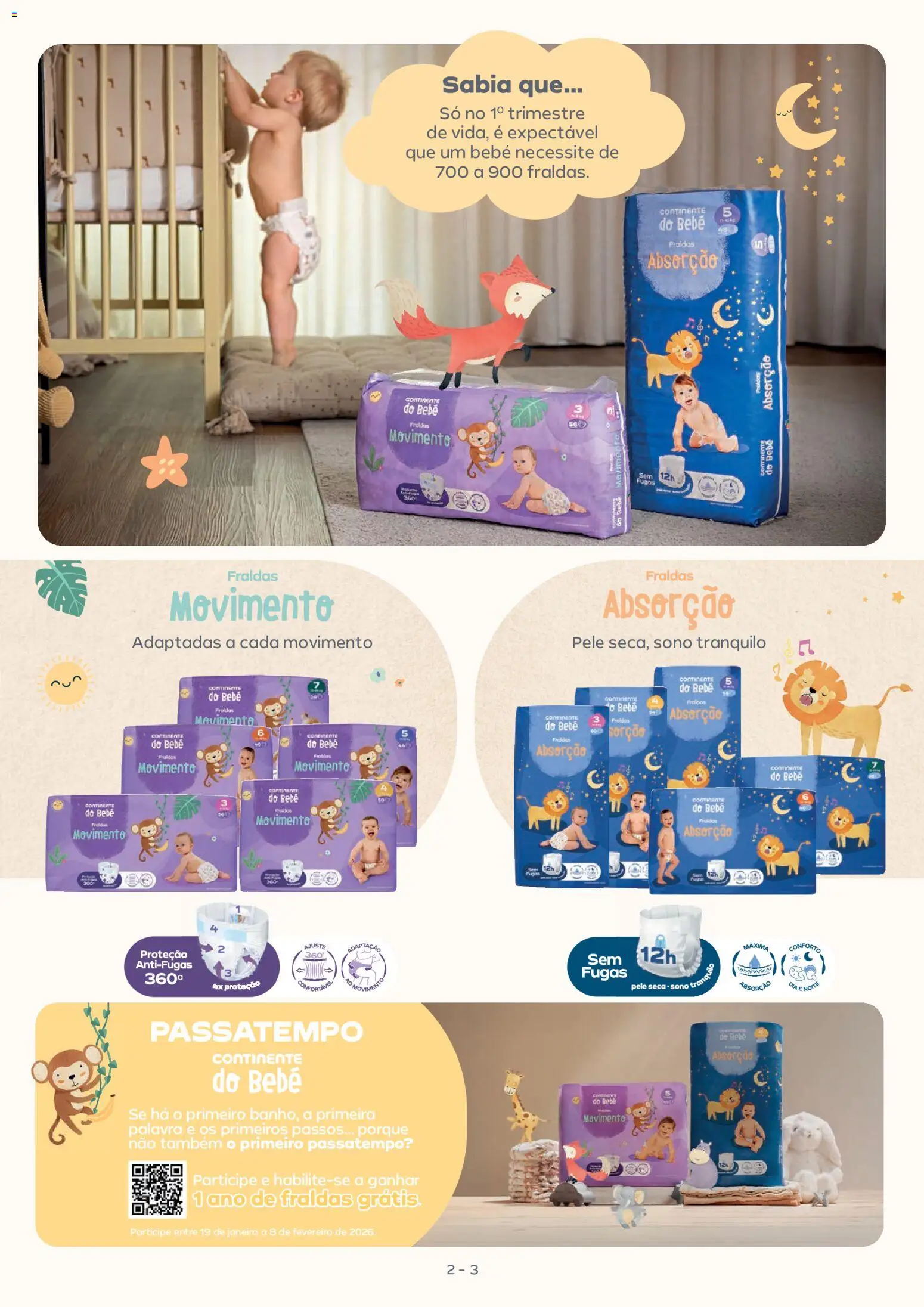 Continente - Bebé │ válido de 13.01.2026 | Página: 3 | Produtos: Fraldas