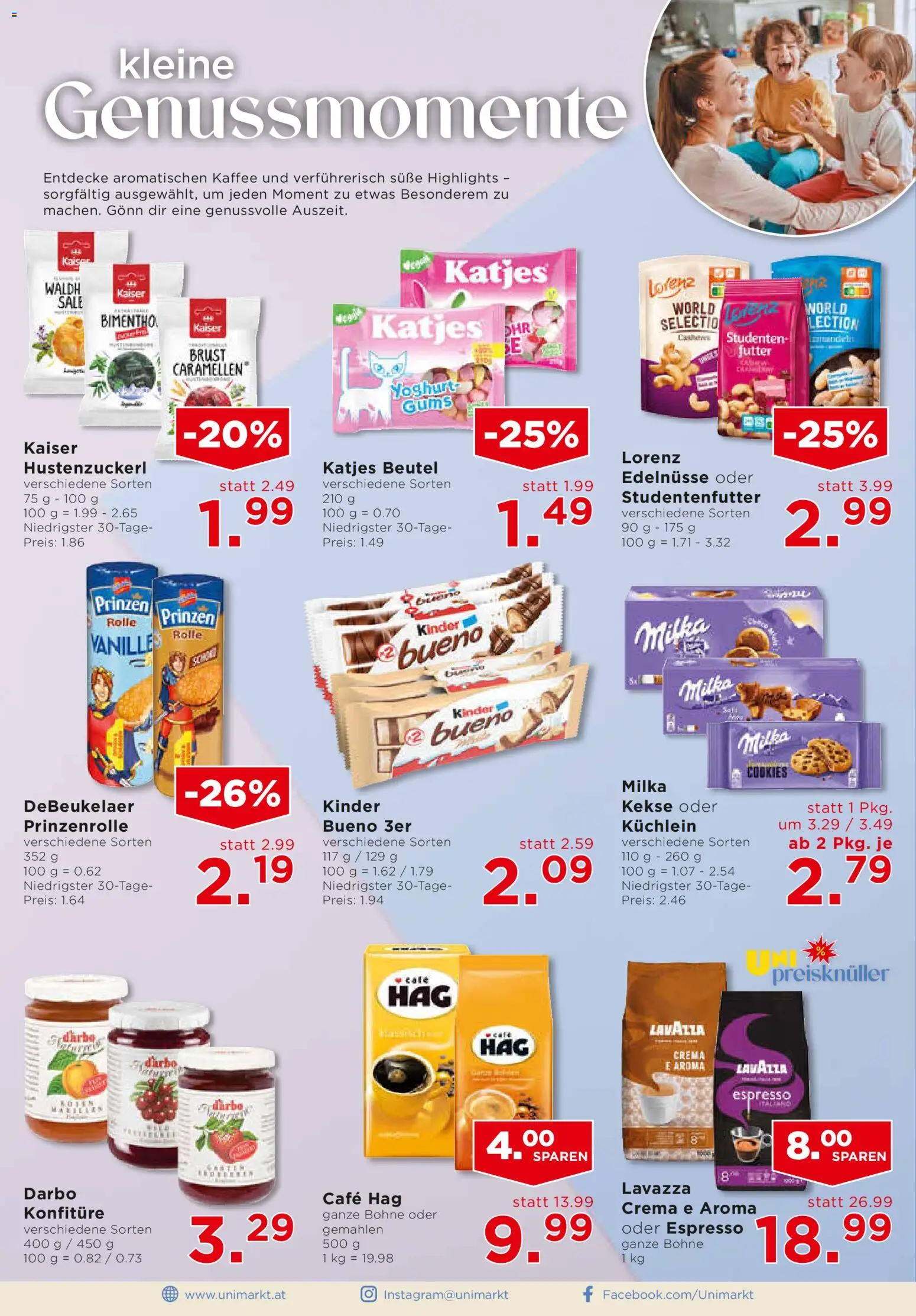 Unimarkt Flugblatt gültig ab 07.01.2026 | Seite: 10 | Produkte: Kekse, Kaffee