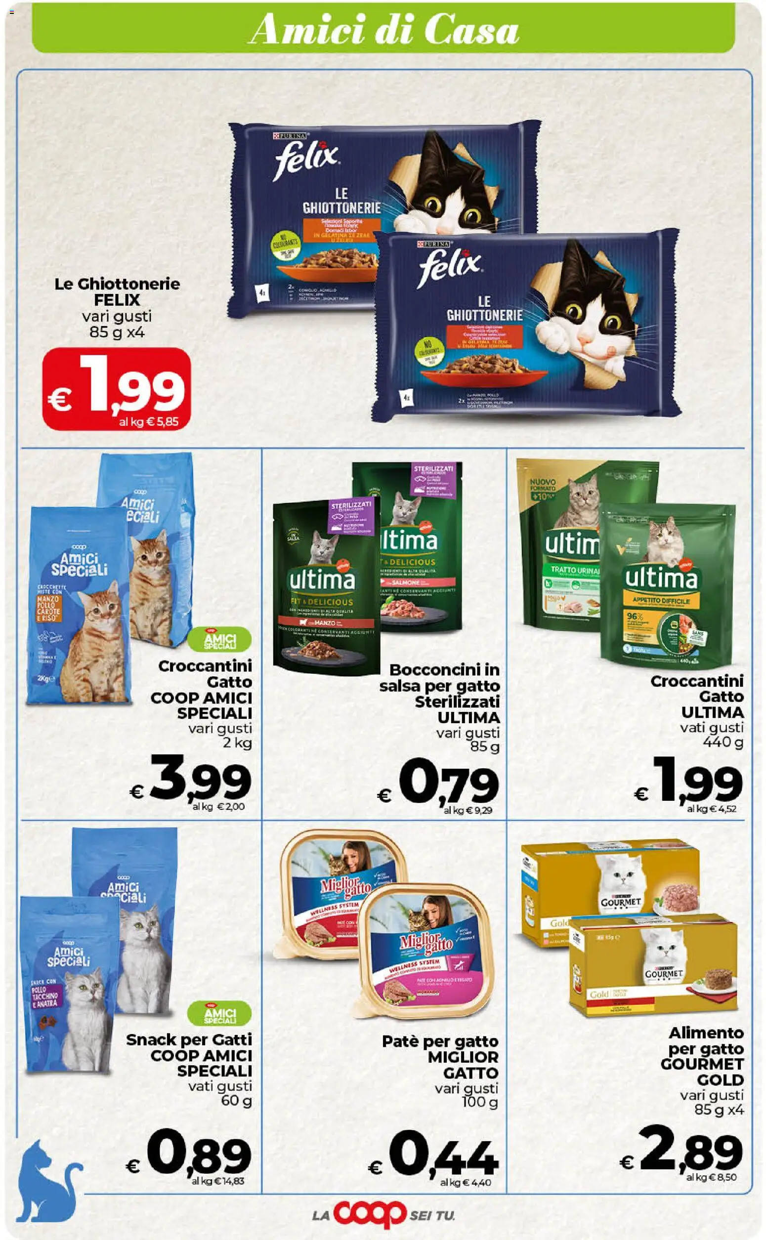 Volantino COOP del 17.04.2026 | Pagina: 44 | Prodotti: Paté, Riso, Salsa, Carote