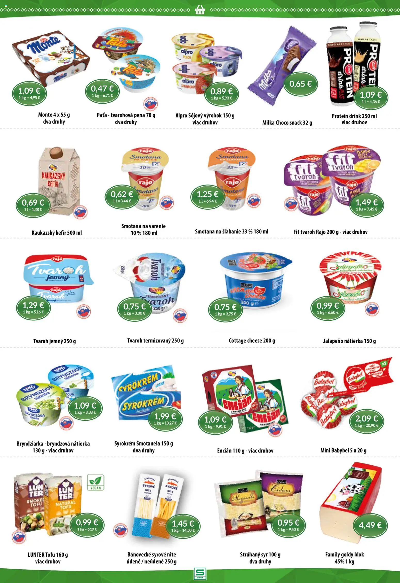 Nové Sintra akcie – leták je platný od 22.01.2026 | Strana: 5 | Produkty: Tofu, Encián, Alpro, Smotana na šľahanie