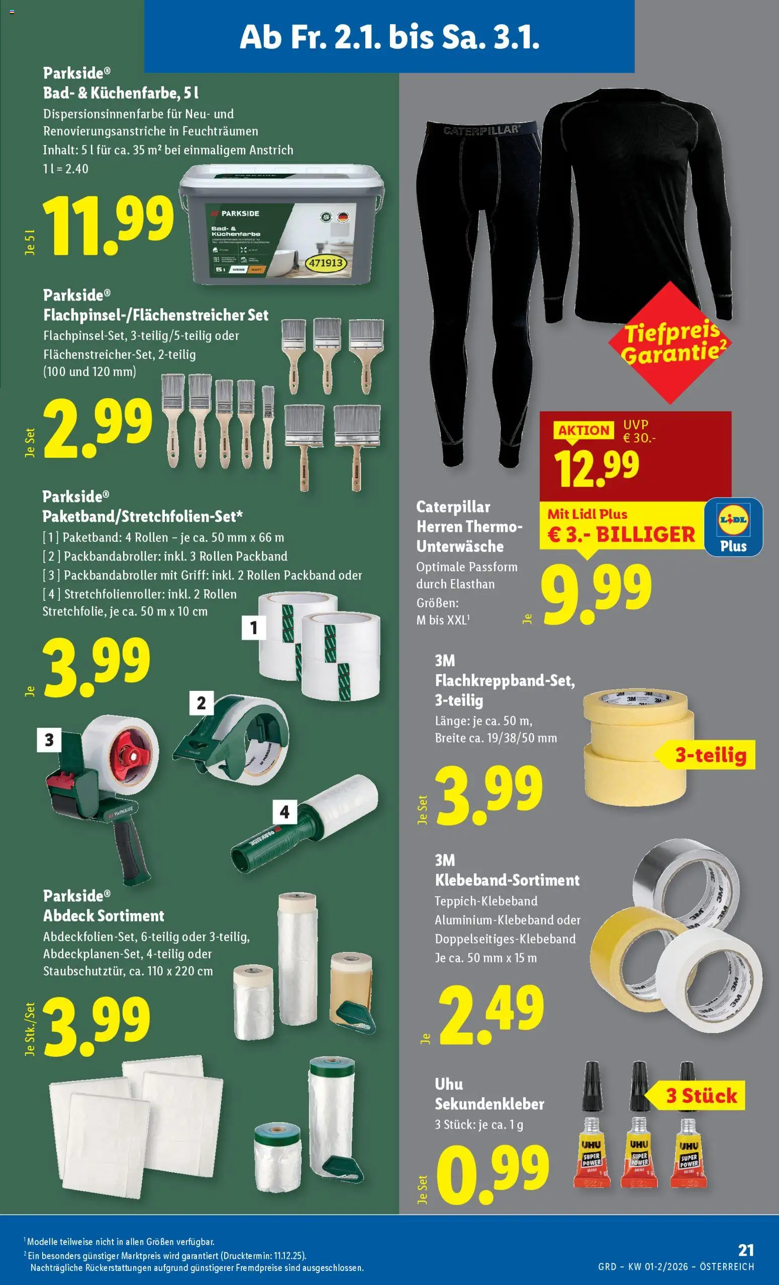 Lidl Eisenstadt, Ebenfurth, Mattersburg gültig ab 02.01.2026 | Seite: 23 | Produkte: Unterwäsche, Bad