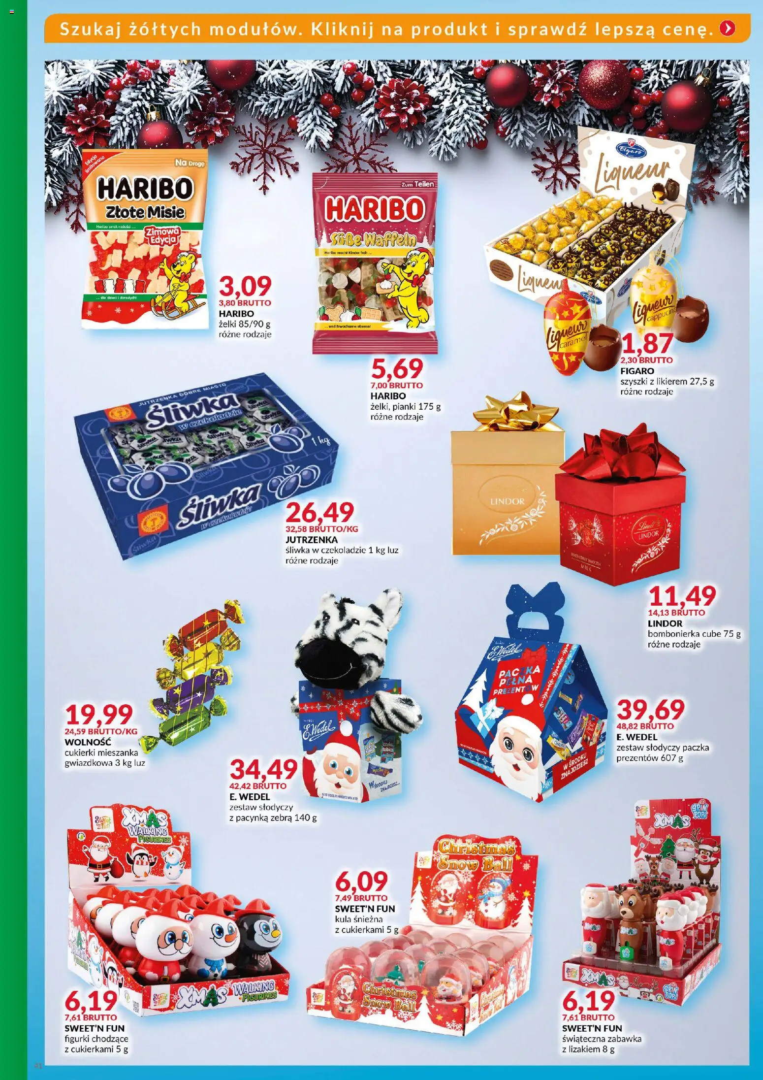 Eurocash Gazetka - Katalog Artykułów Spożywczych od 16.11.2025 | Strona: 40 | Produkty: Figurki, Żelki, Pianki, Cukierki