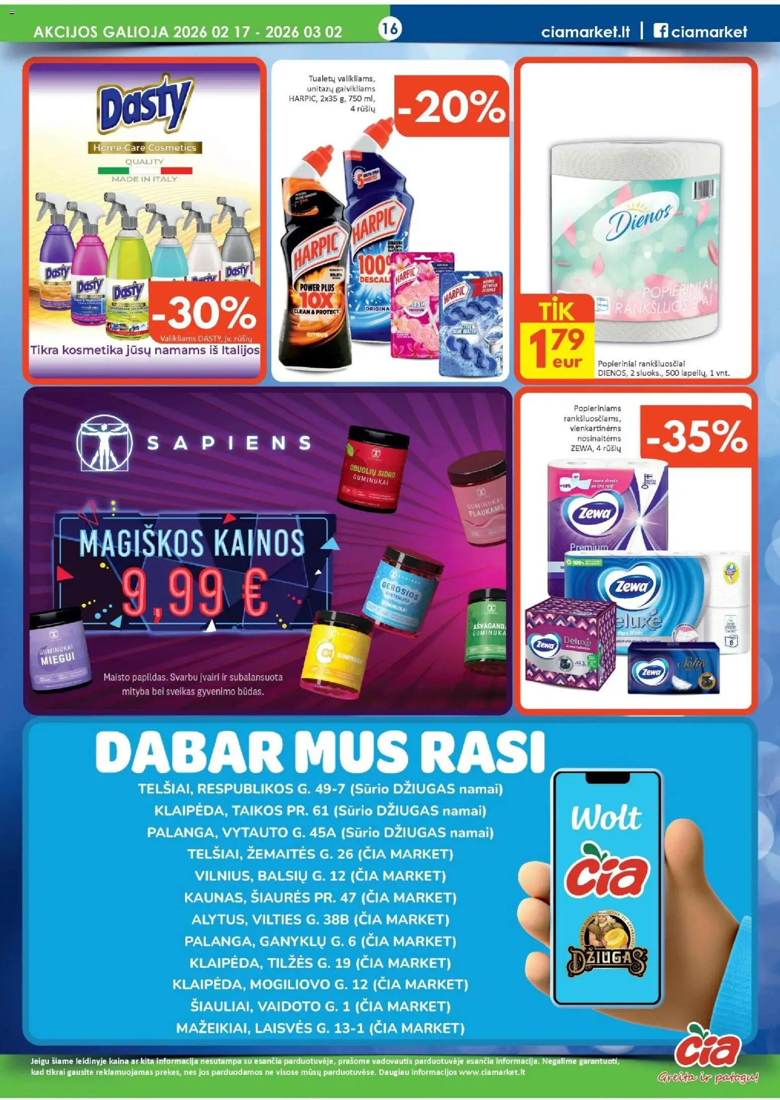 ČIA MARKET akcijos nuo 17.02.2026 | Puslapis: 16 | Prekių: Guminukai